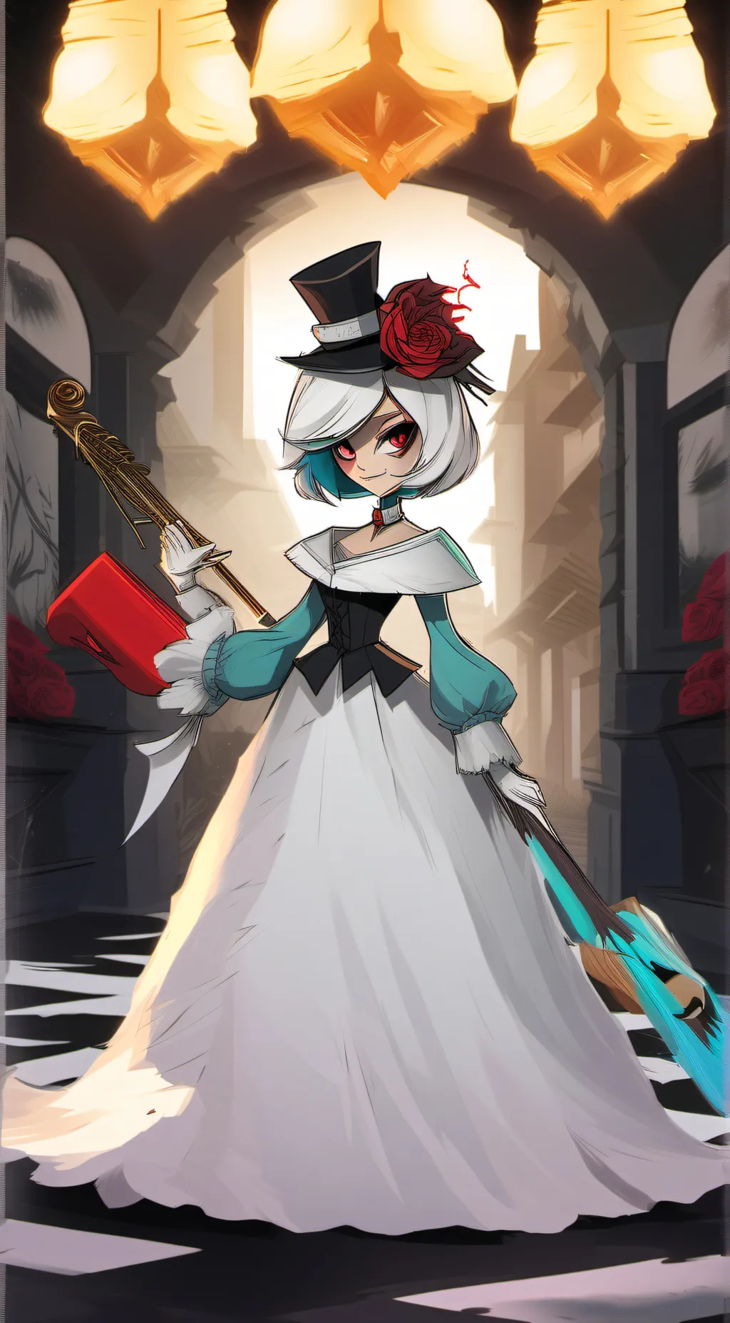 ai character: Hazbin hotel background