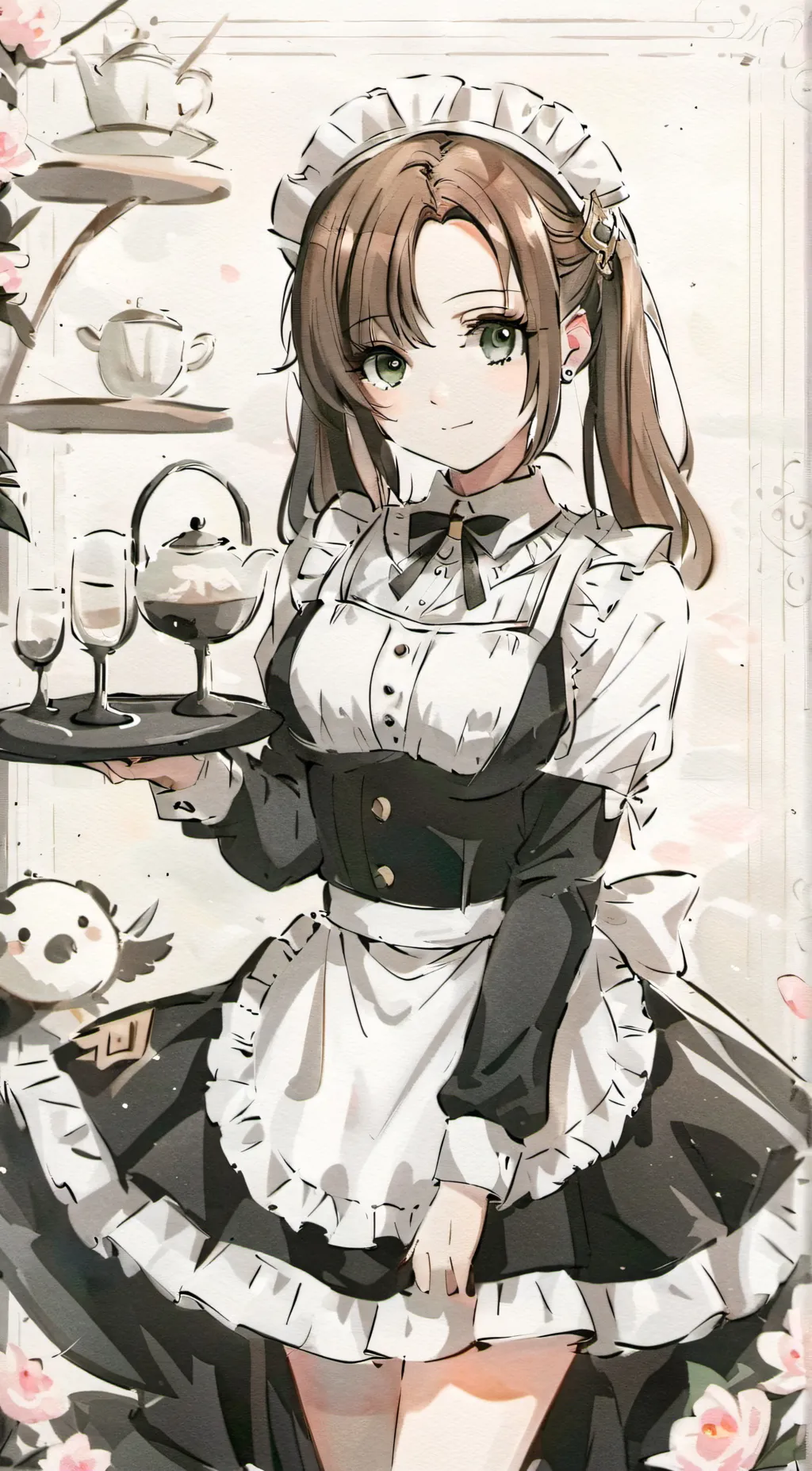 ai character: Carly the Maid background