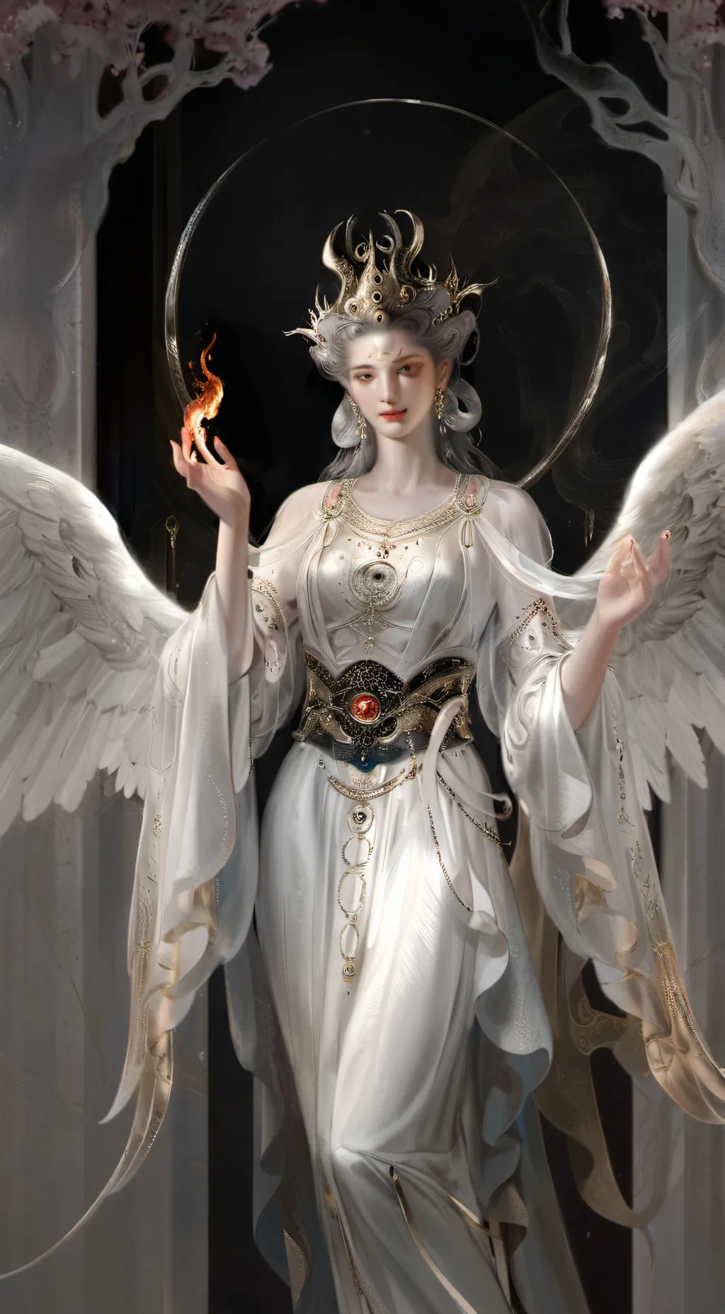 ai character: the kind goddess.. background