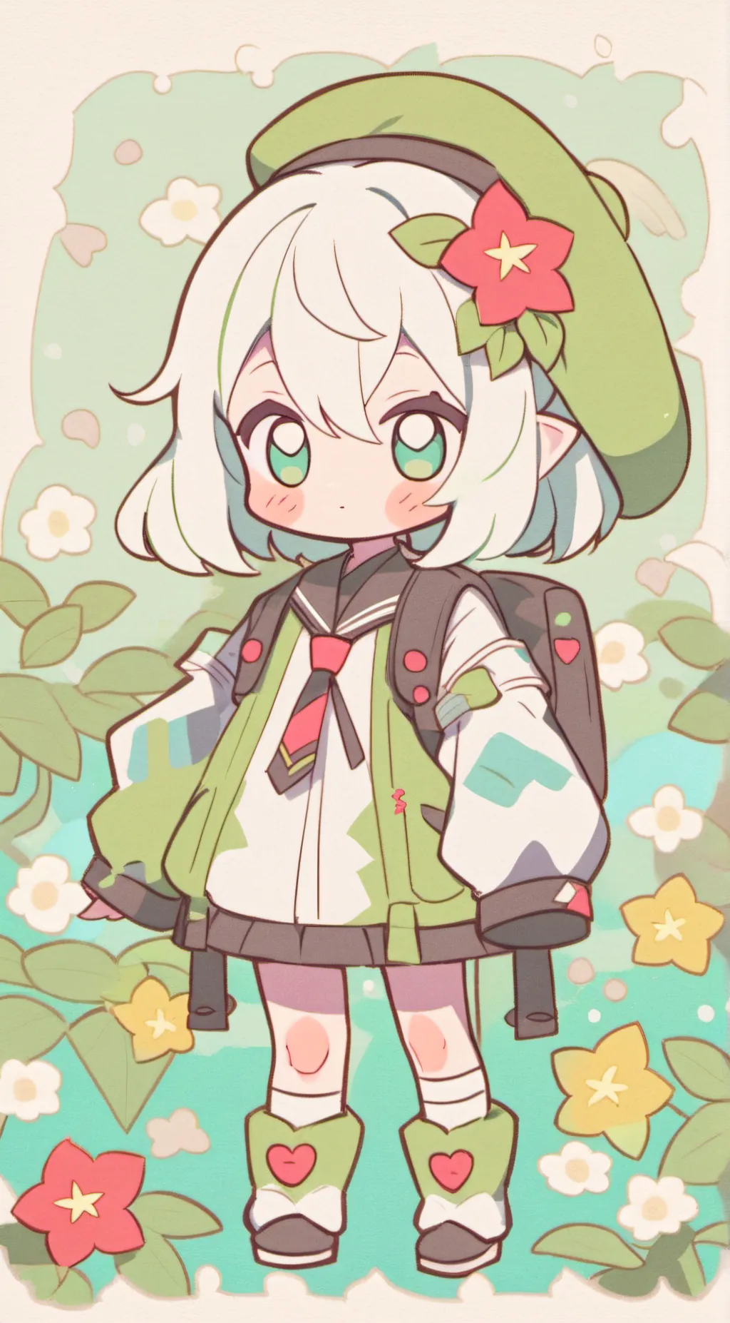 ai character: lucky background