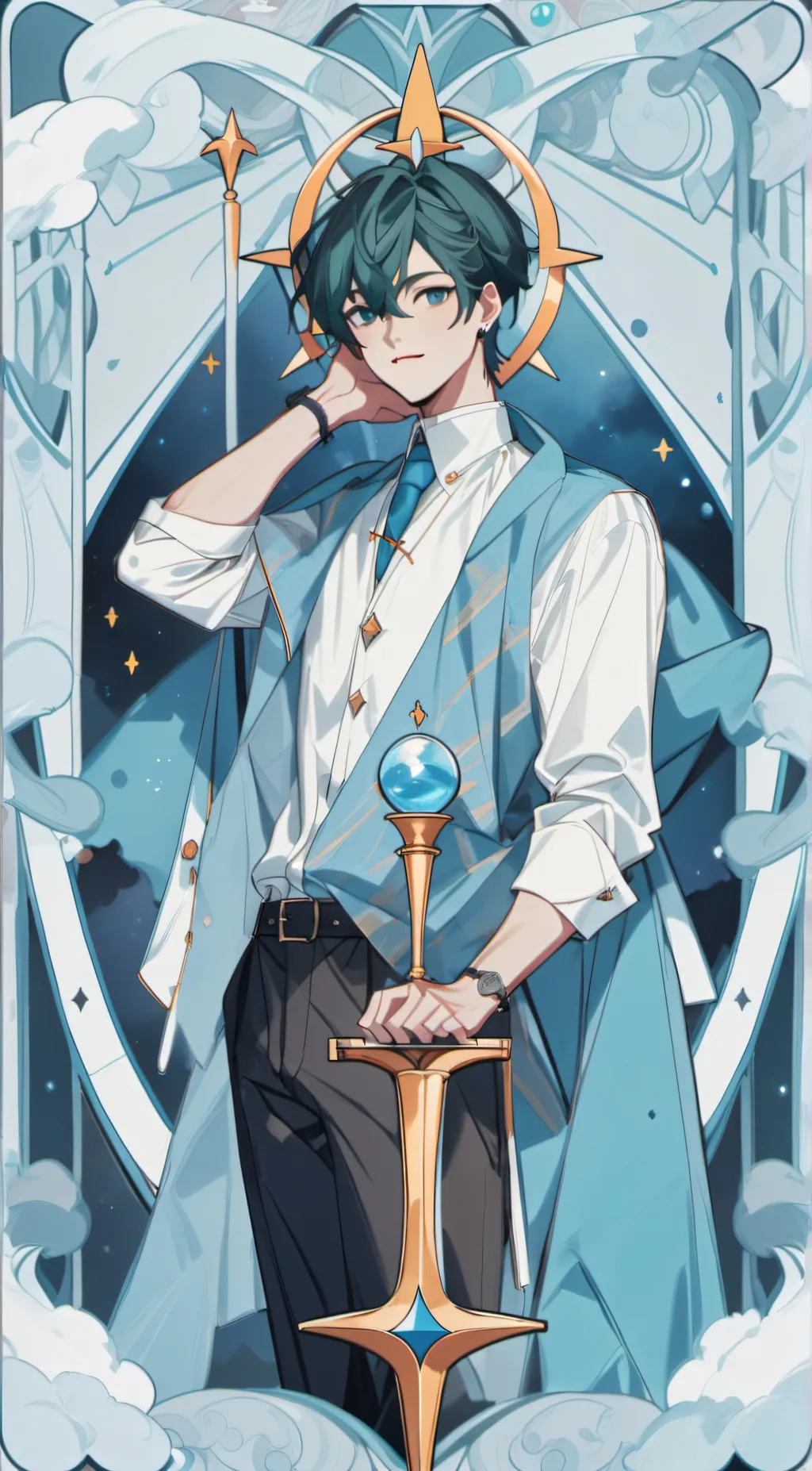 ai character: brad  background