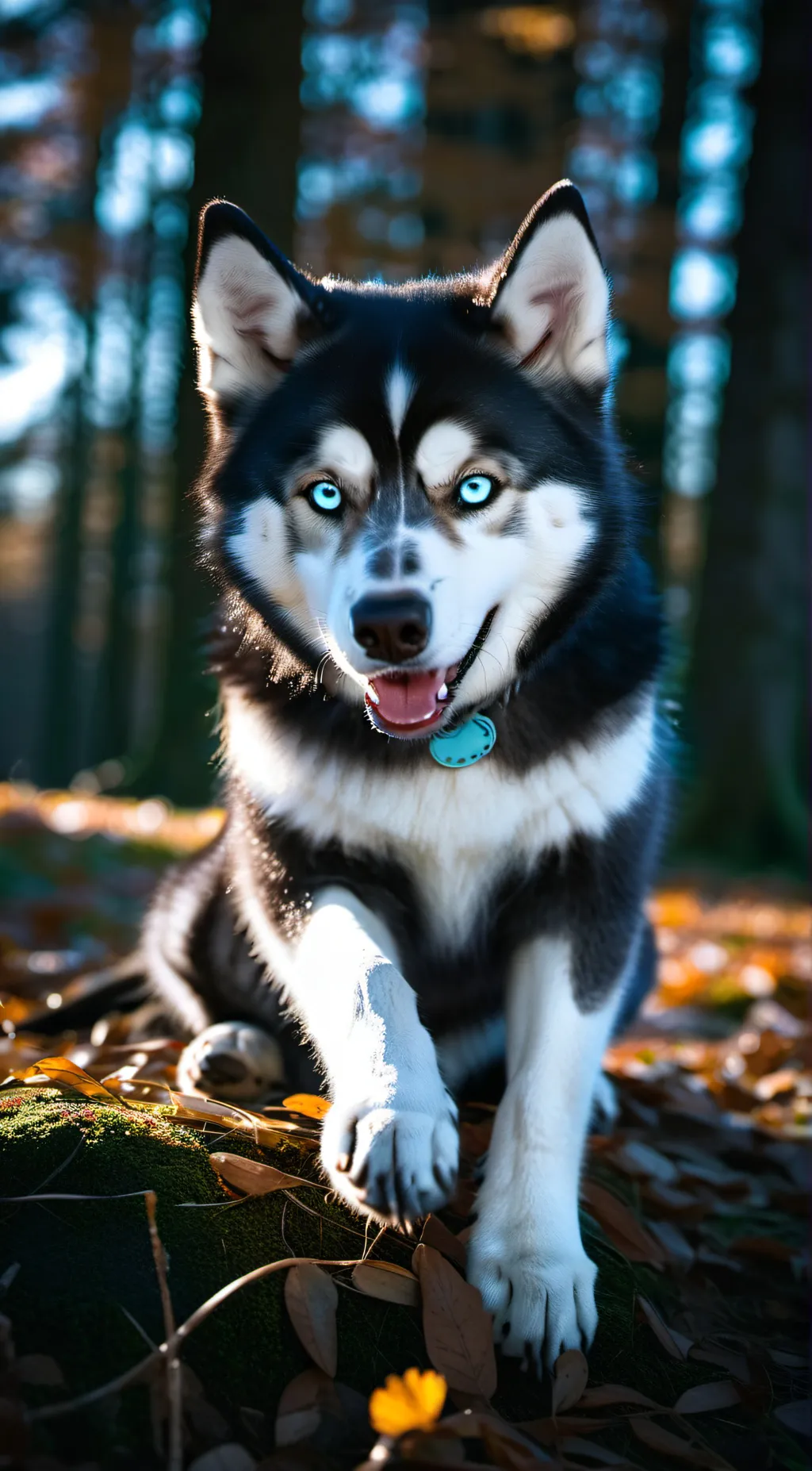 ai character: blue 💙 background