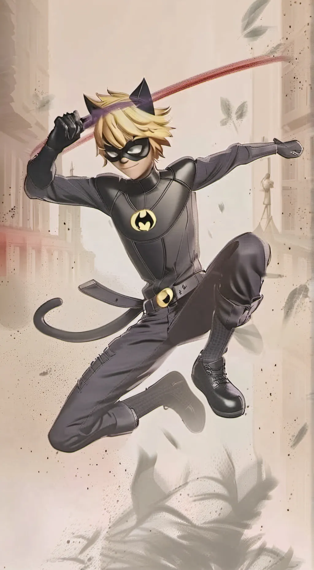 ai character: ~Cat noir~ background