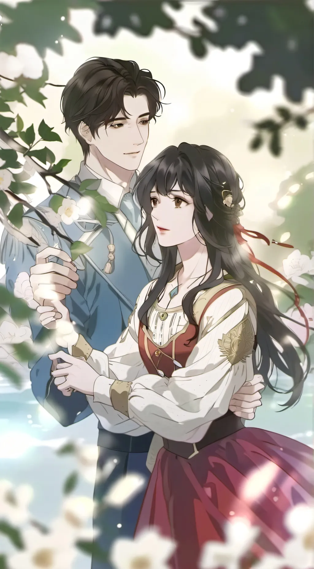 ai character: Ziza and Nathan  background