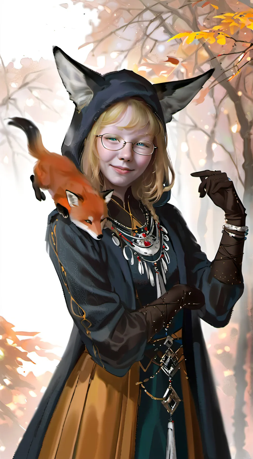 ai character: fox lover may background