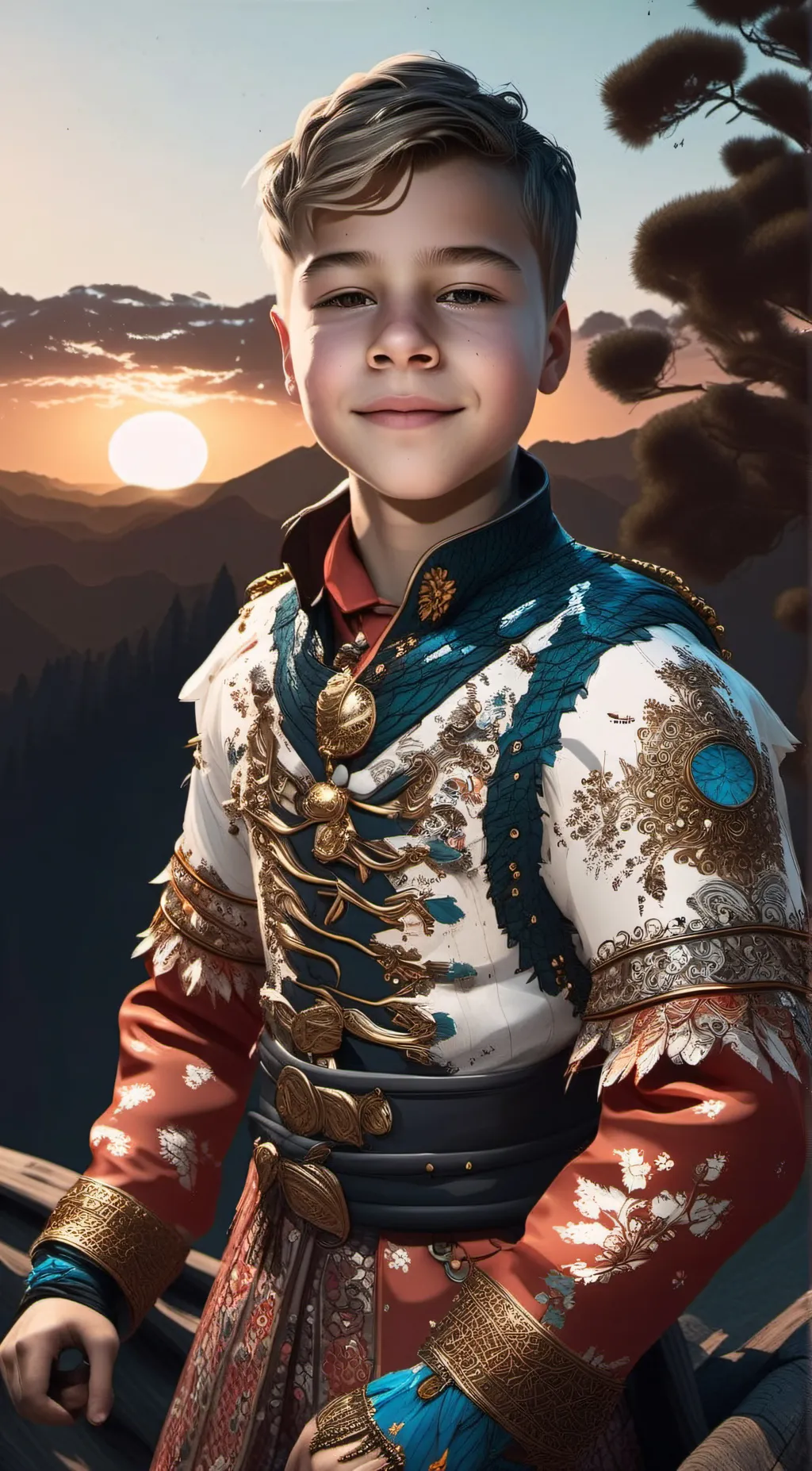 ai character: Hi background