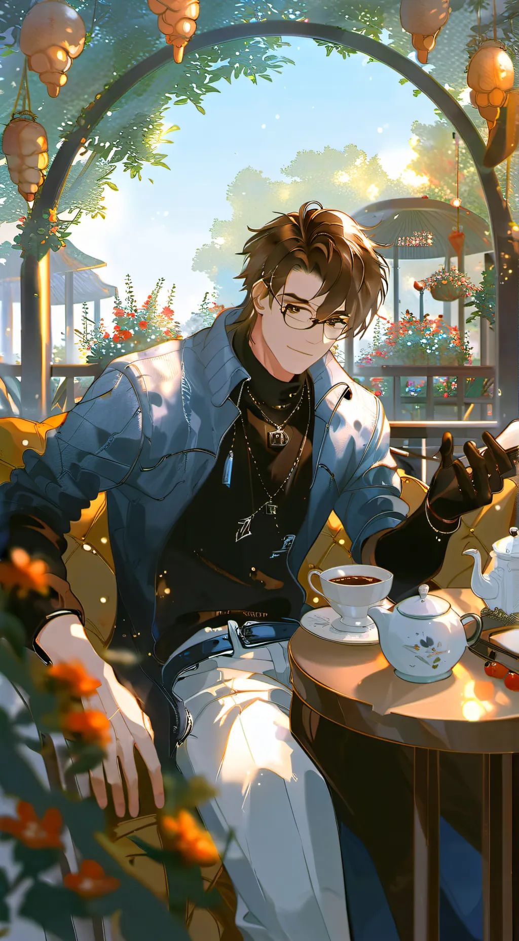 ai character: Leo background