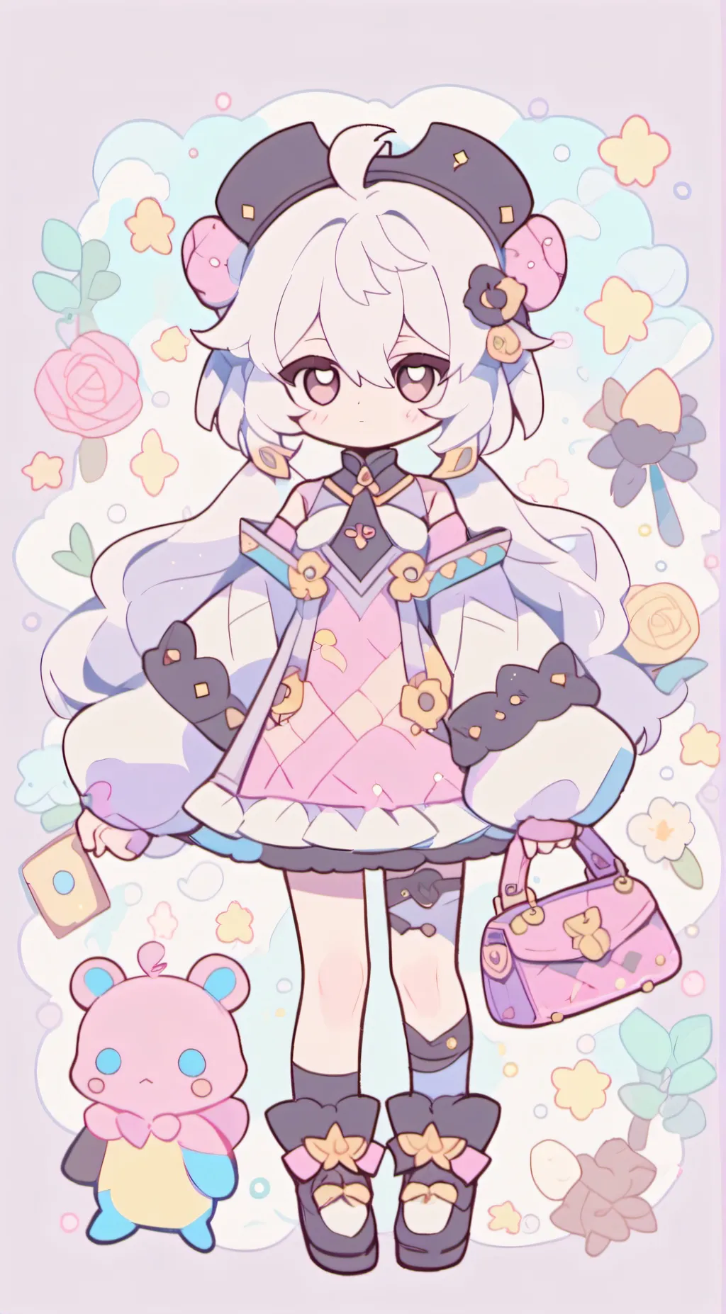 ai character: sweet🍬 background