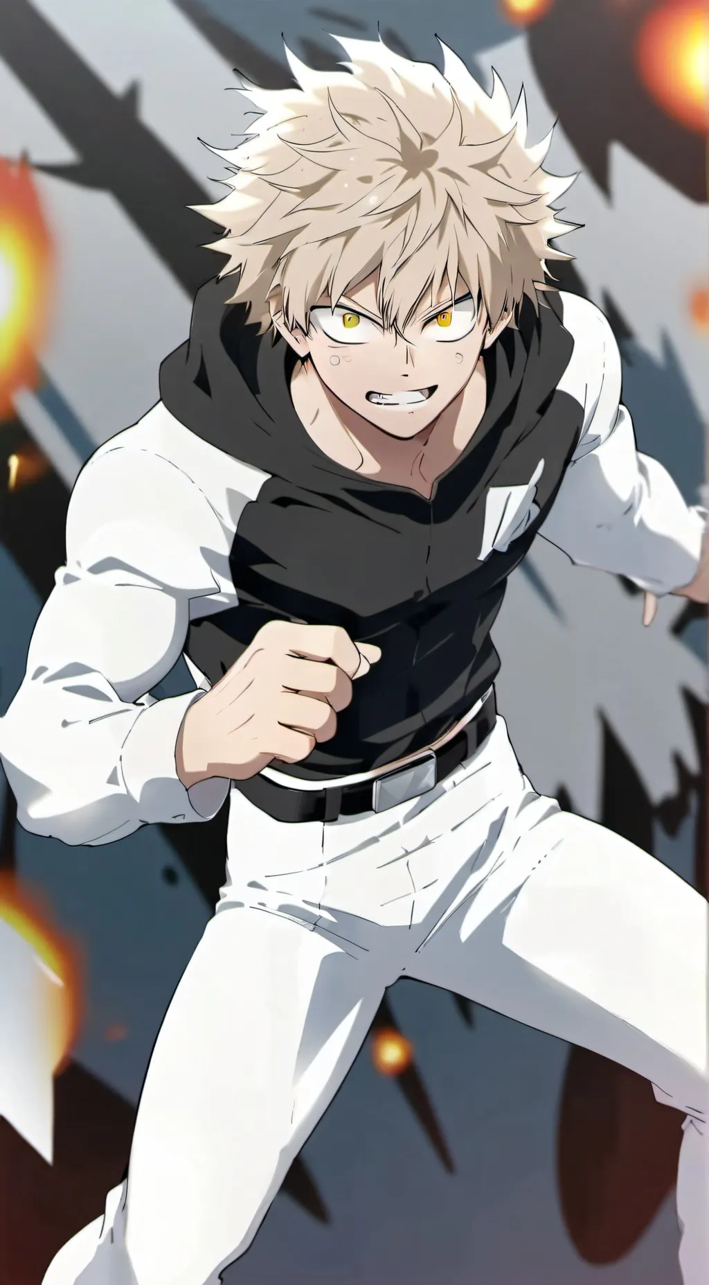ai character: Katsuki bakugo background