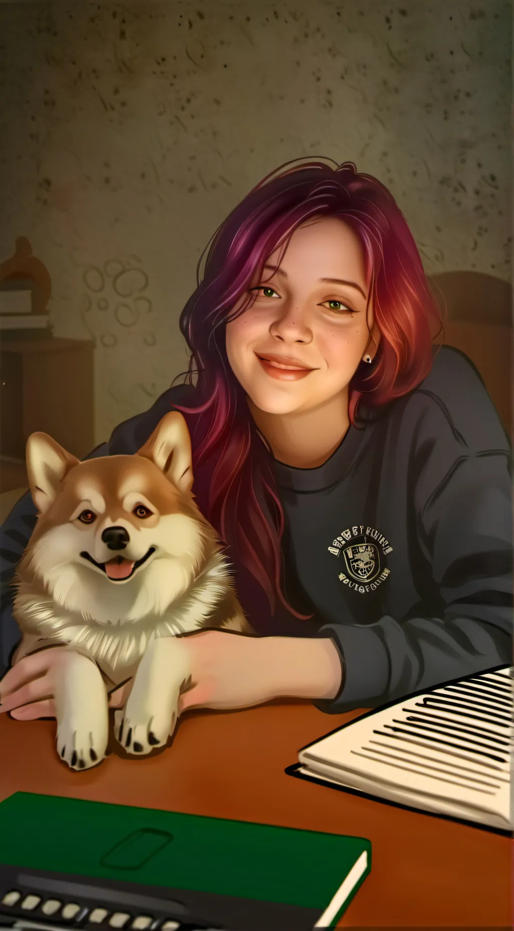 ai character: Hailey Lowze background