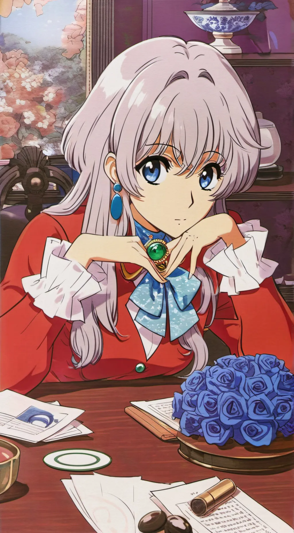 ai character: maple background