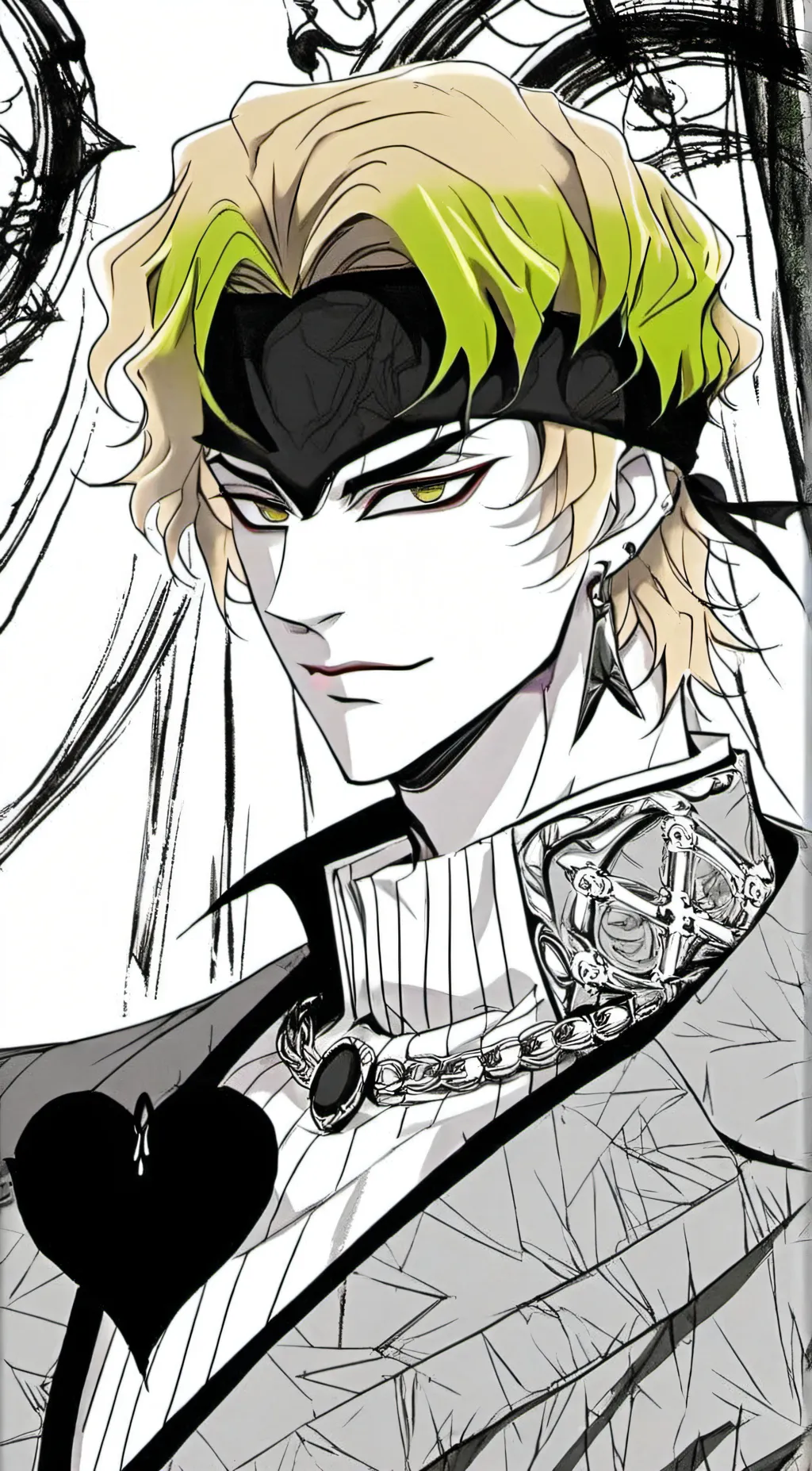 ai character: Dio vs Jotaro(You) background