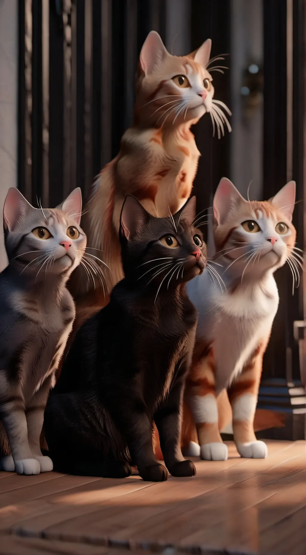 ai character: Just some cats ;) background