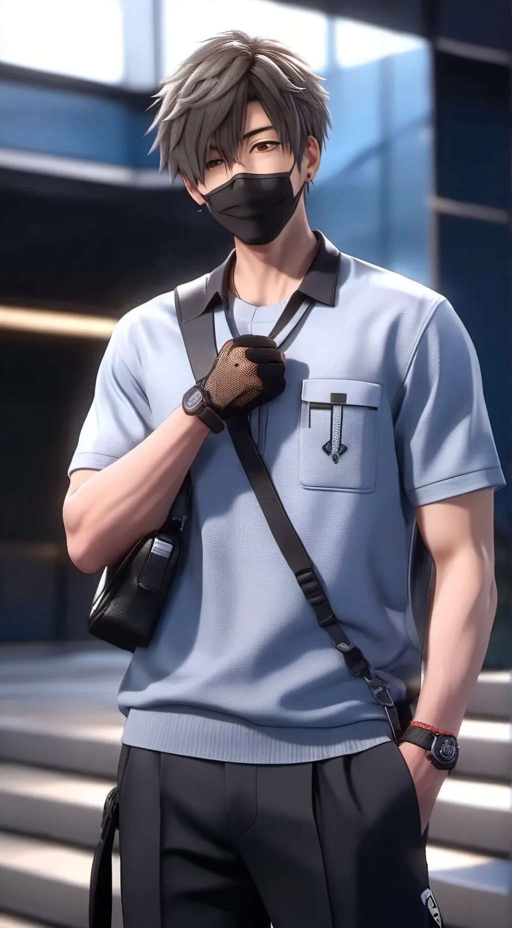 ai character: aron❤️ background