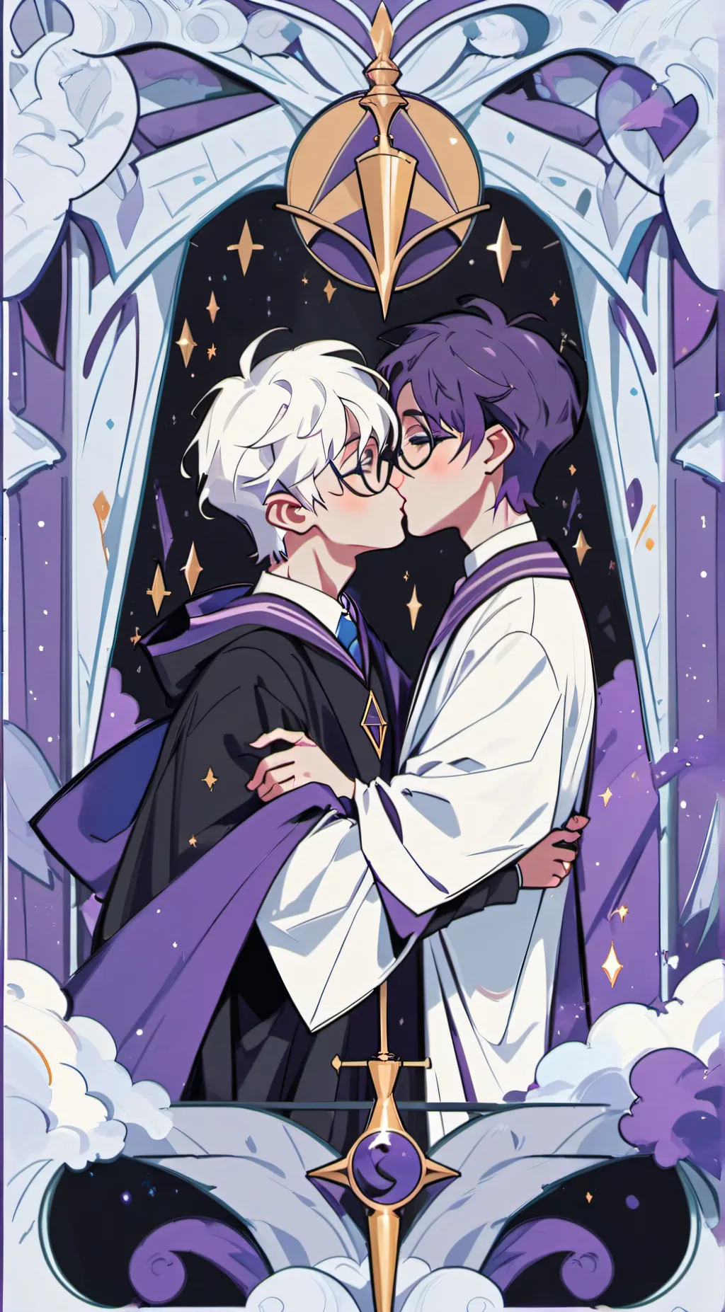 ai character: draco ×harry background