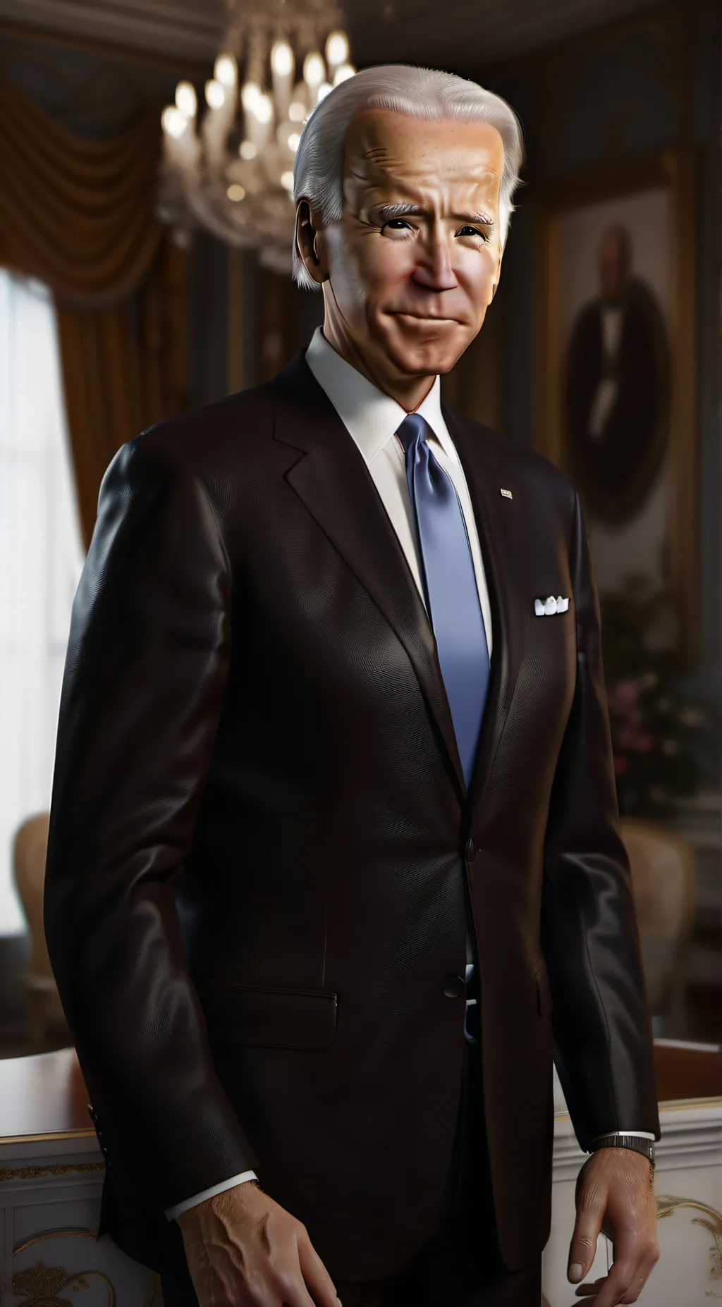 ai character: Joe Biden  background