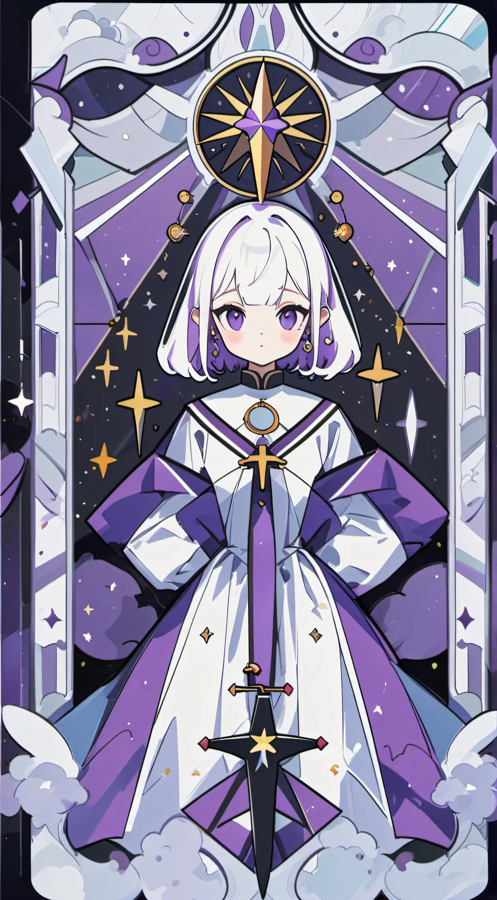 ai character: nun background