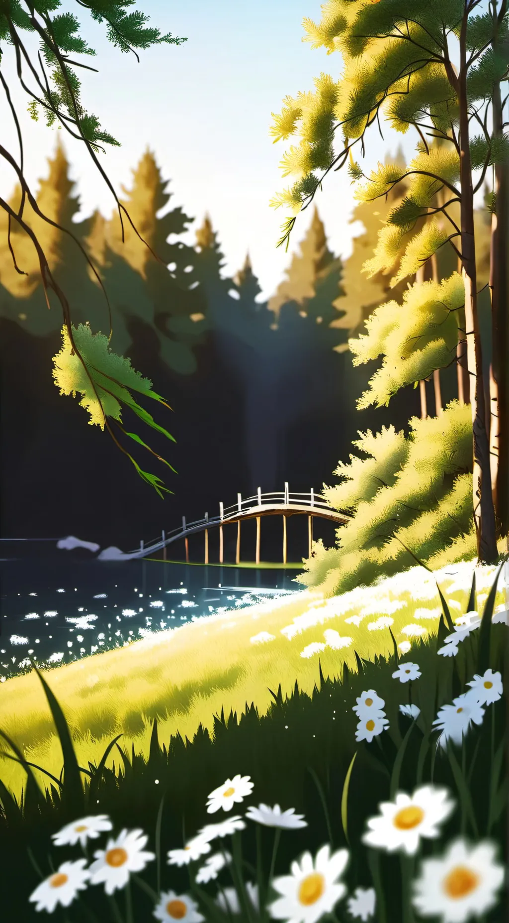 ai character: Grass background