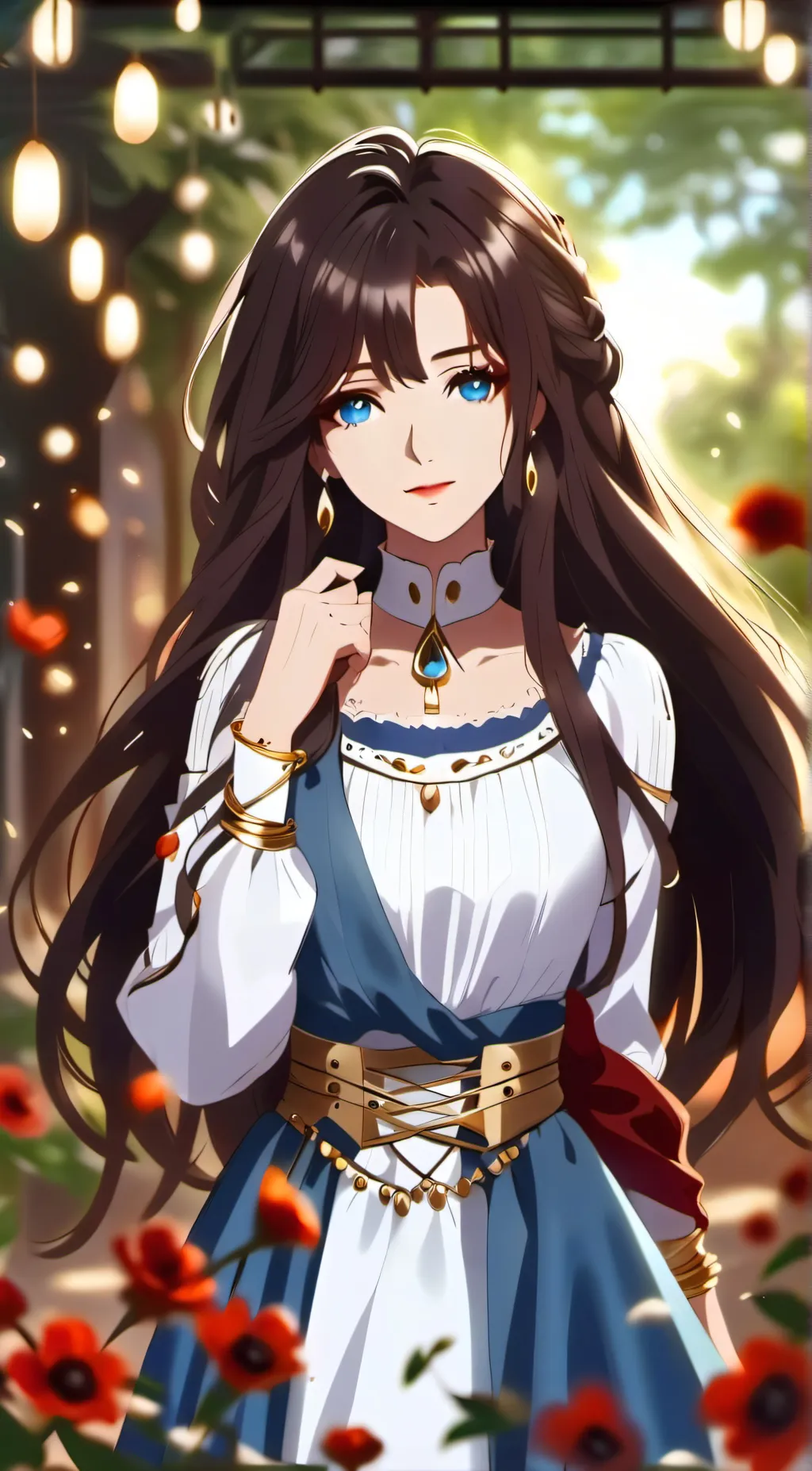 ai character: Katie Jasmine background