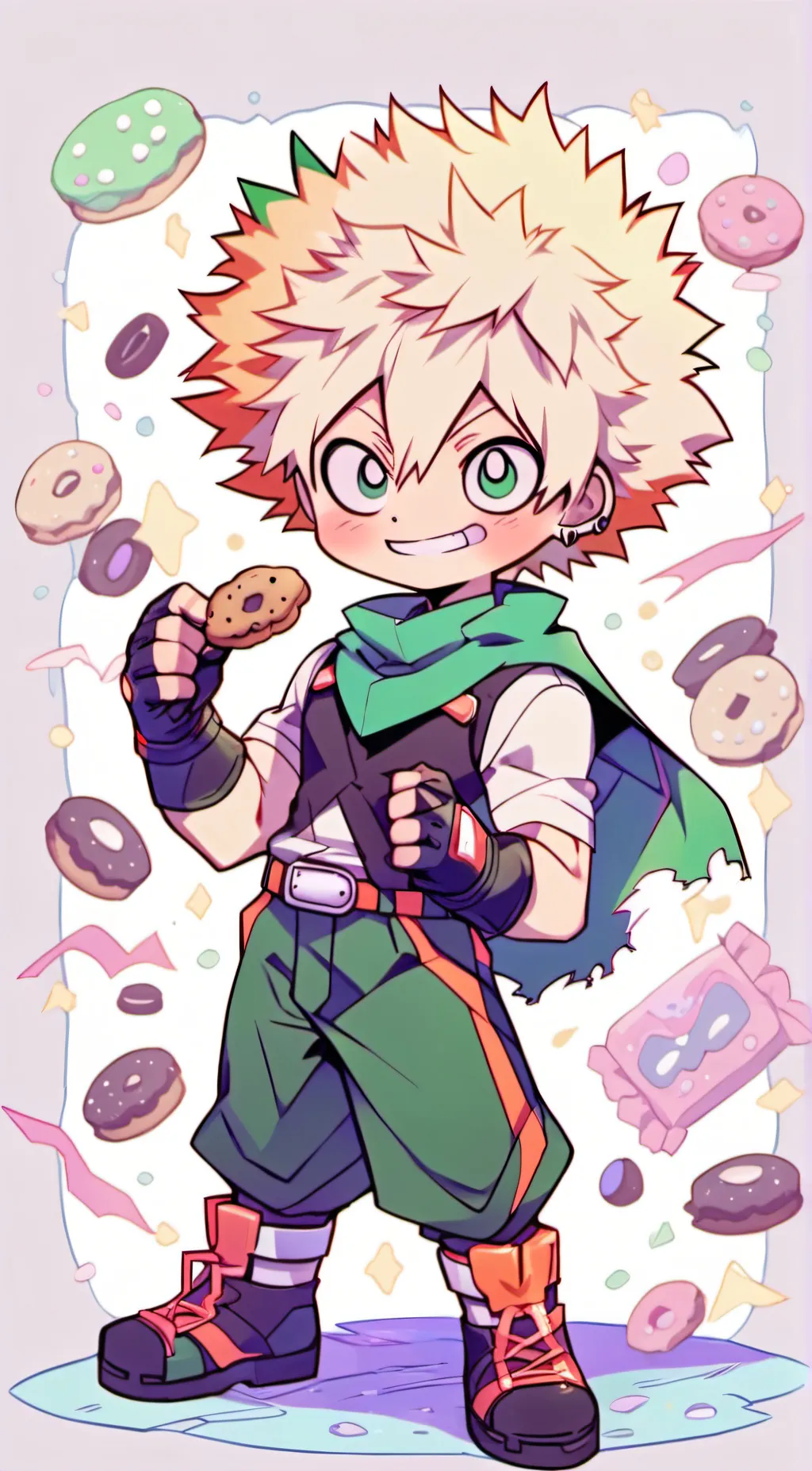 ai character: cookie fight background