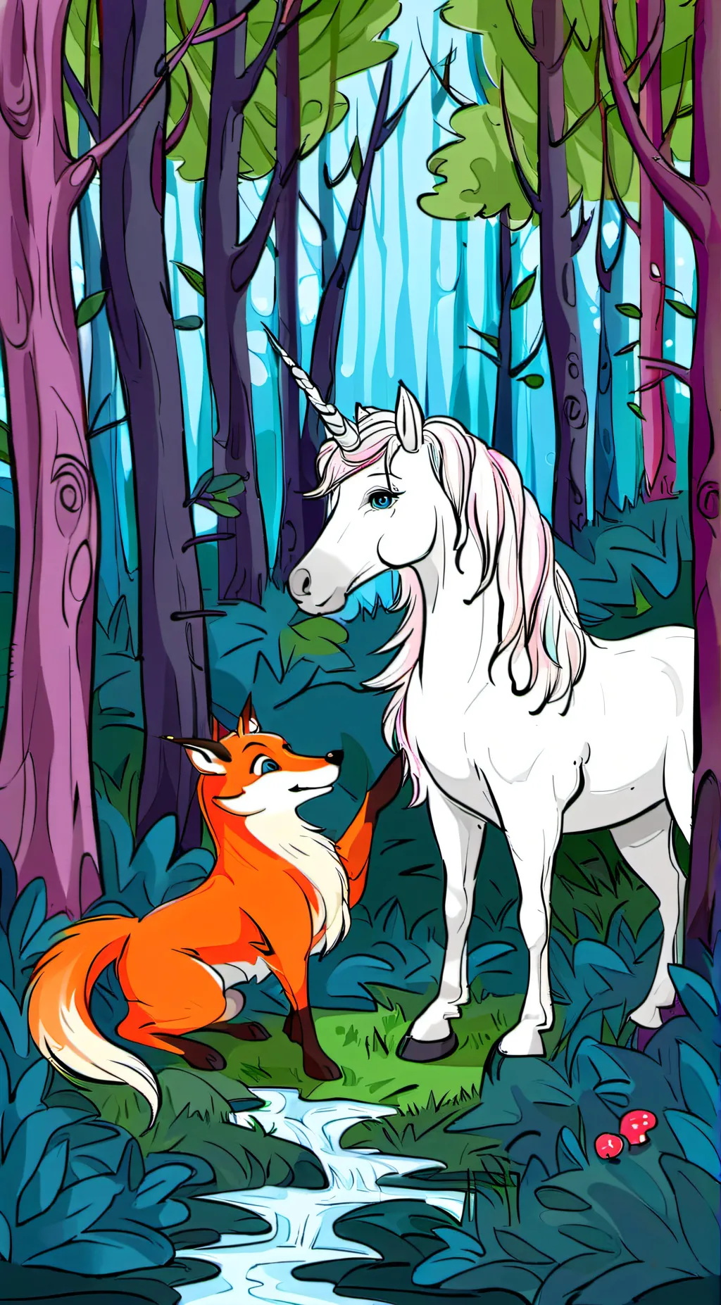 ai character: Kimber & Tod background