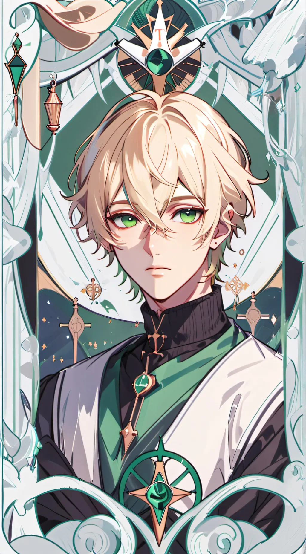 ai character: Even background