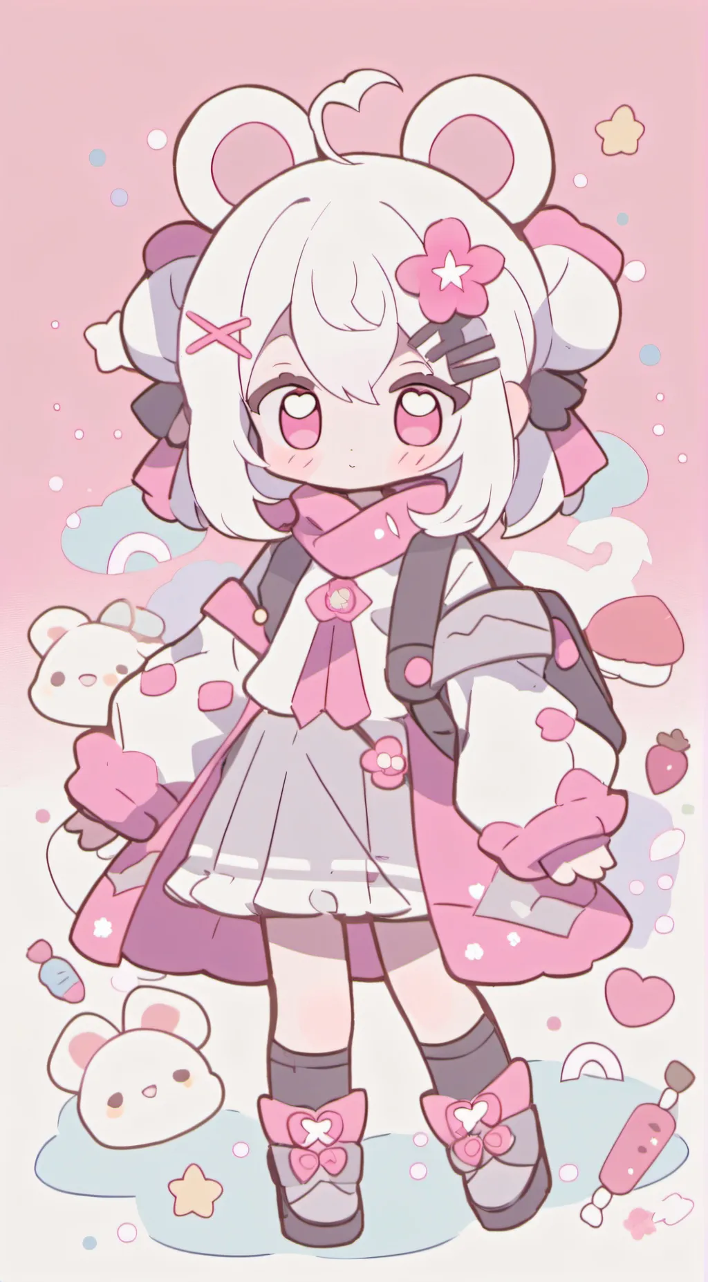 ai character: cutie background