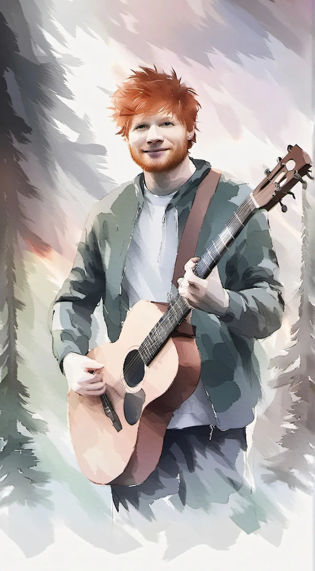 ai character: ed sheeran background