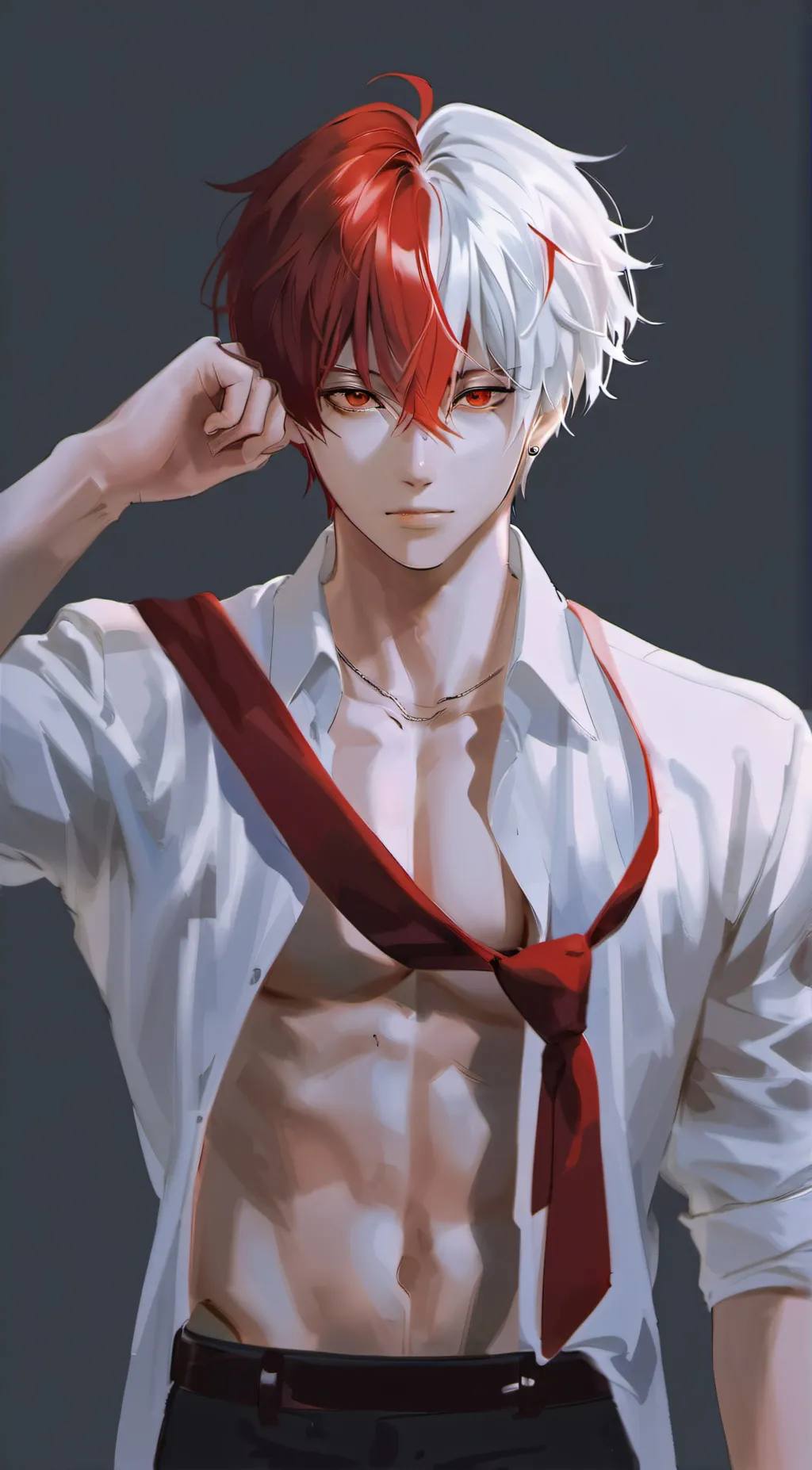 ai character: shoto Todoroki background