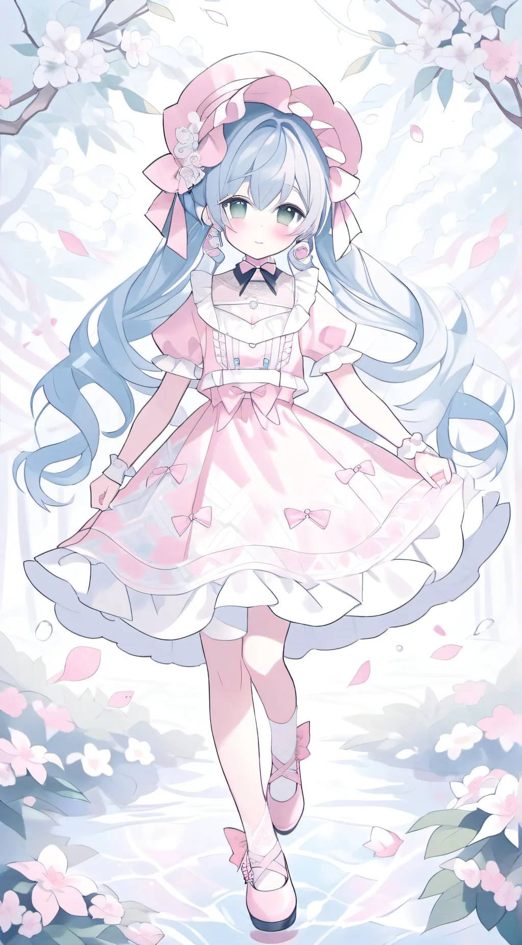 ai character: Cherry background