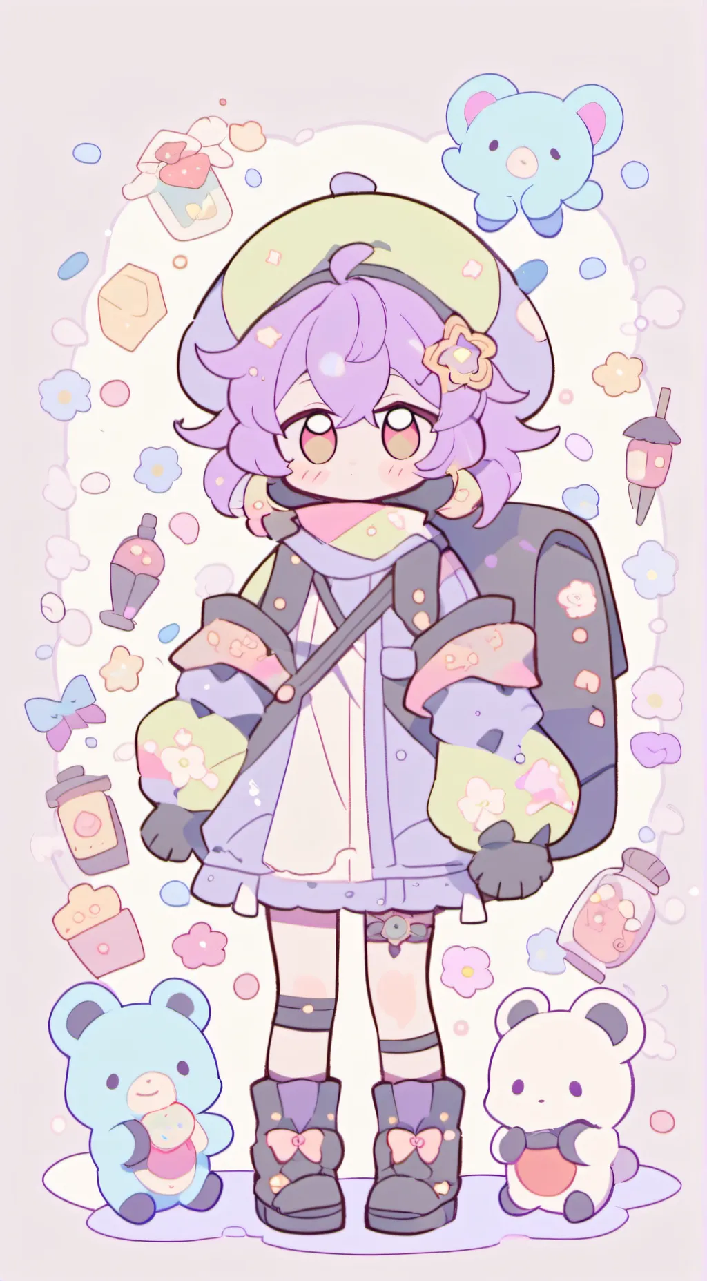 ai character: Luna background