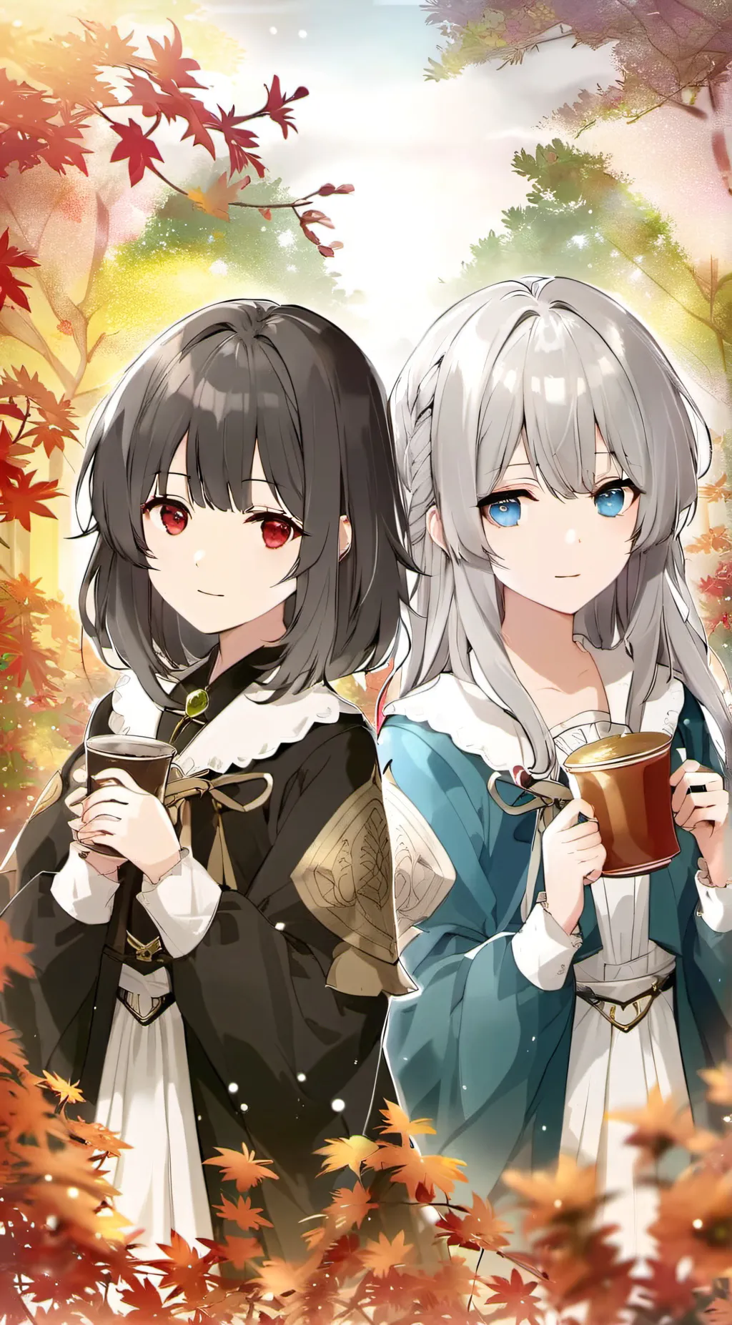 ai character: •~moon & akari•~ background