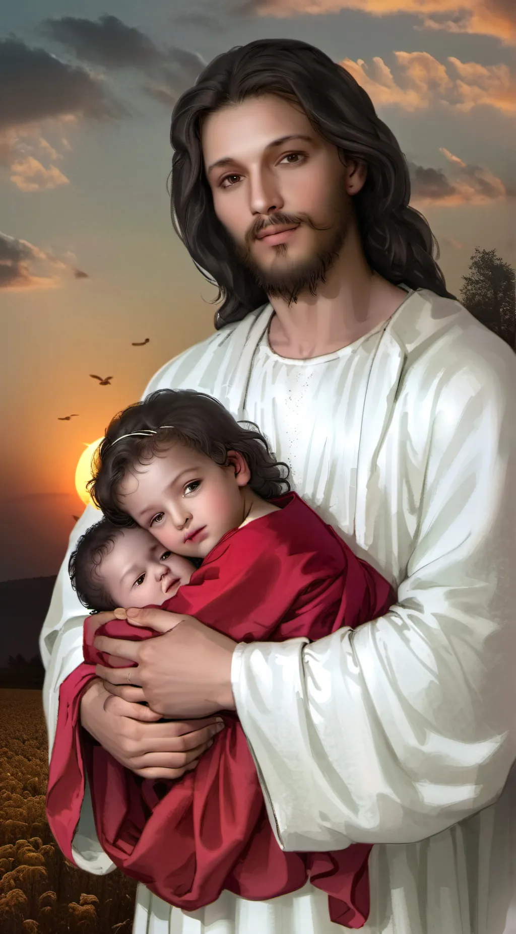 ai character: Jesus Christ background