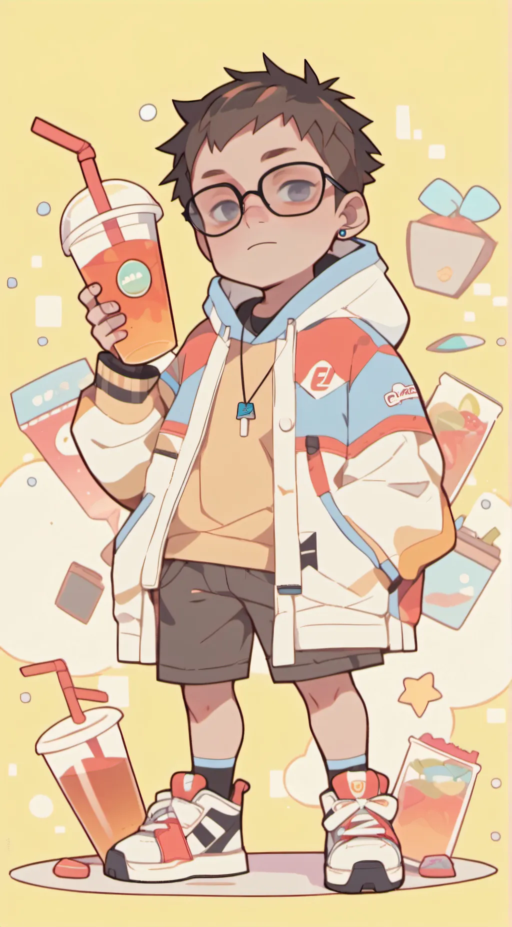 ai character: Damon  background