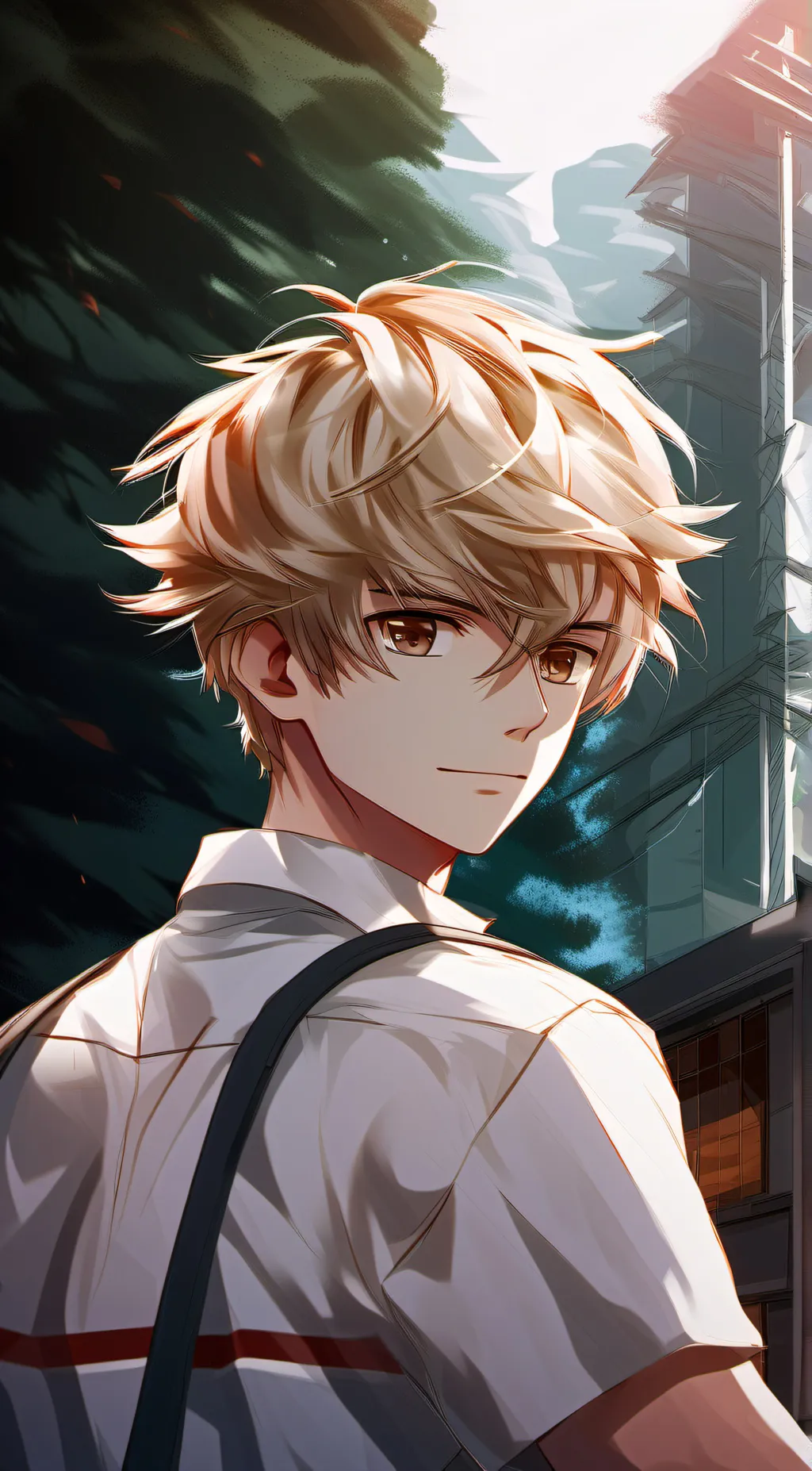 ai character: theo,{♡} background