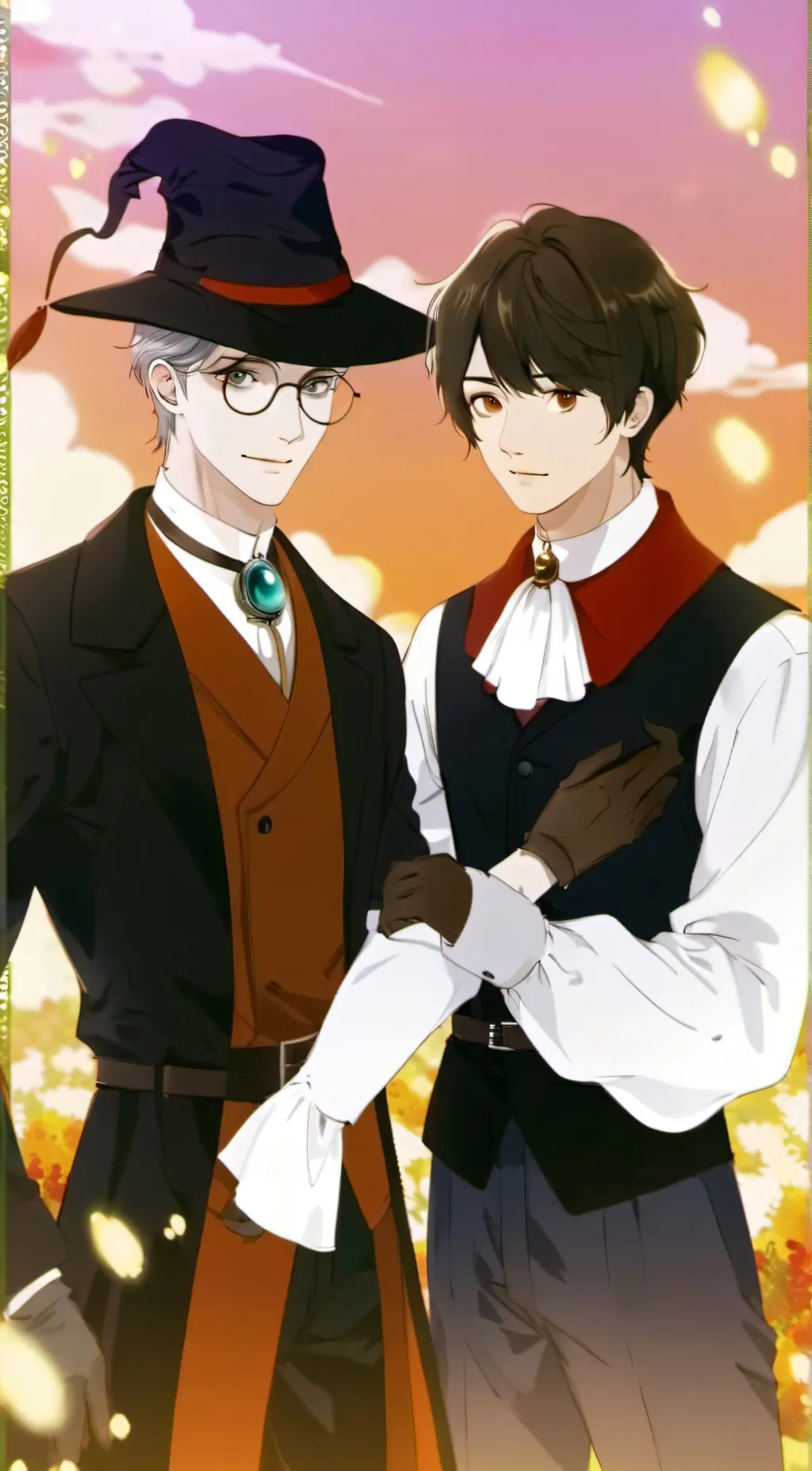 ai character: Robin and Parker  background