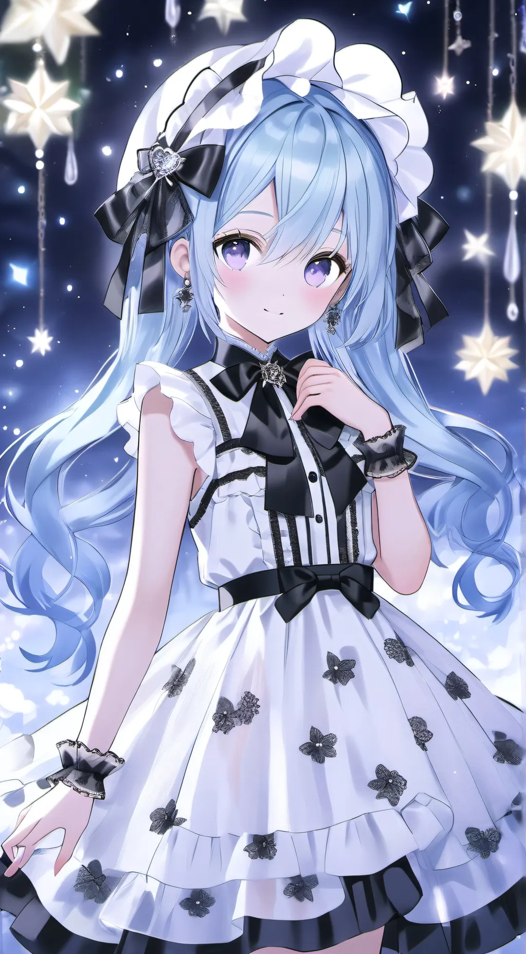 ai character: Snowy background