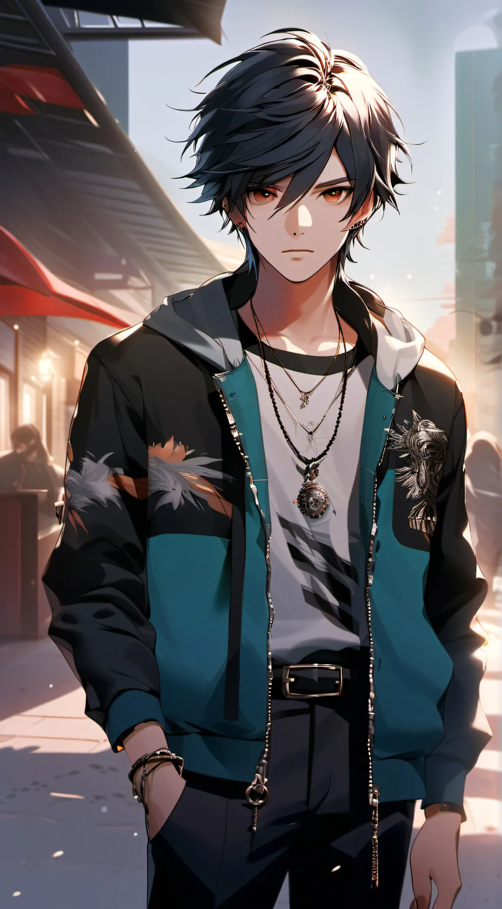 ai character: ash background