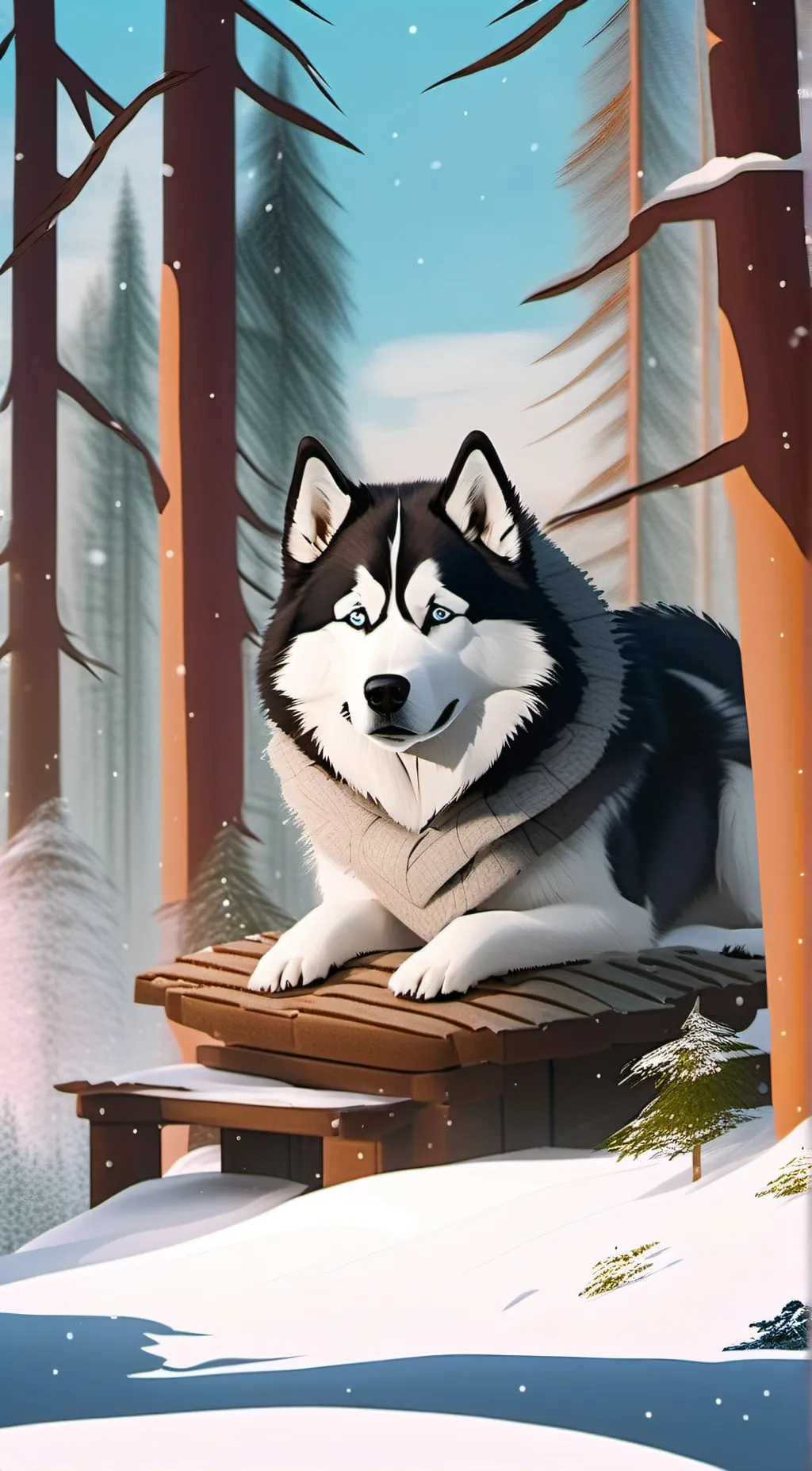 ai character: Miffy background