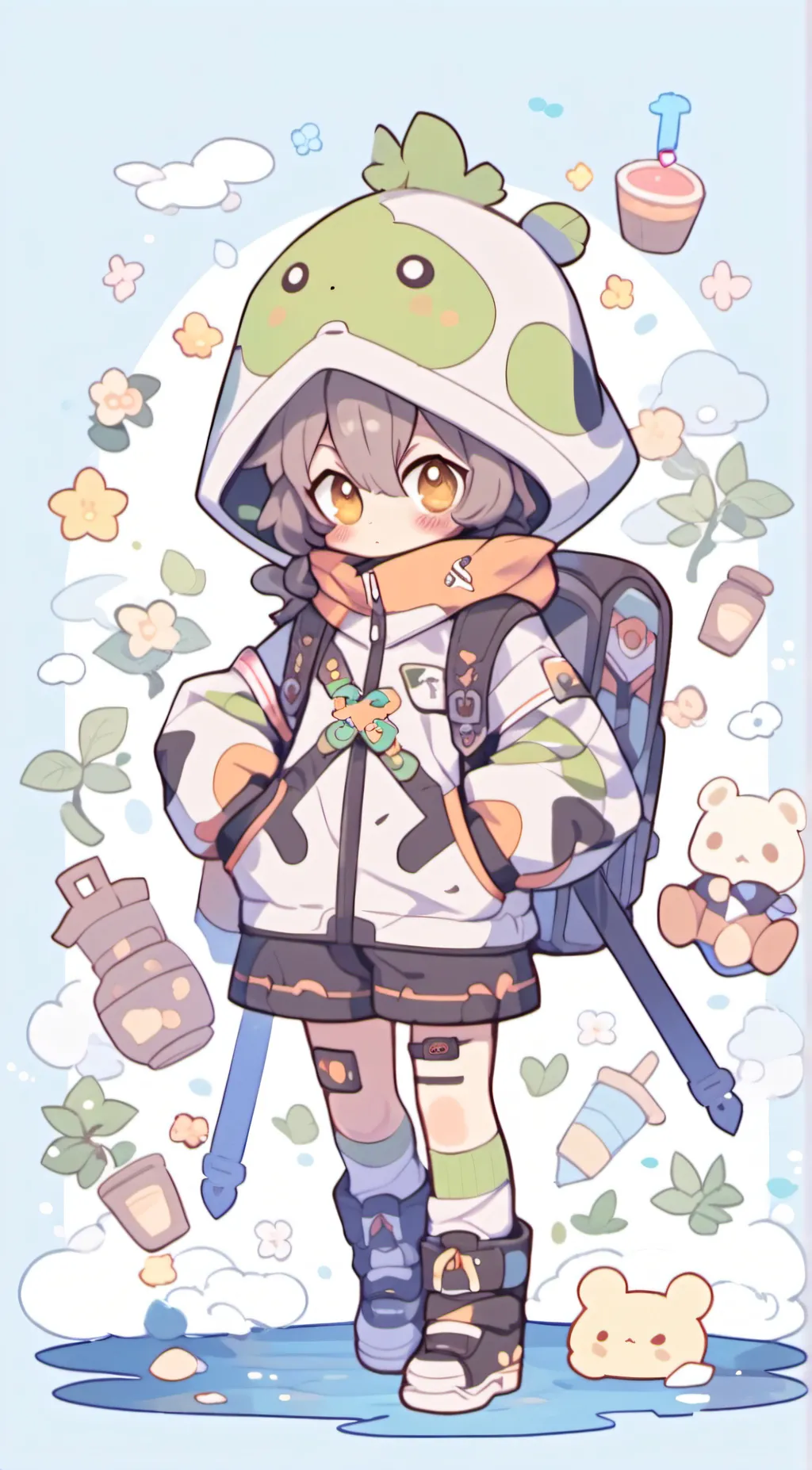ai character: Lulu Fluff background