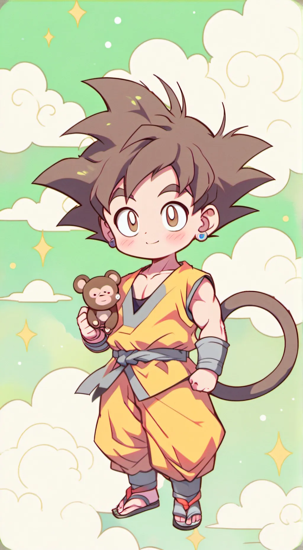 ai character: goku  background