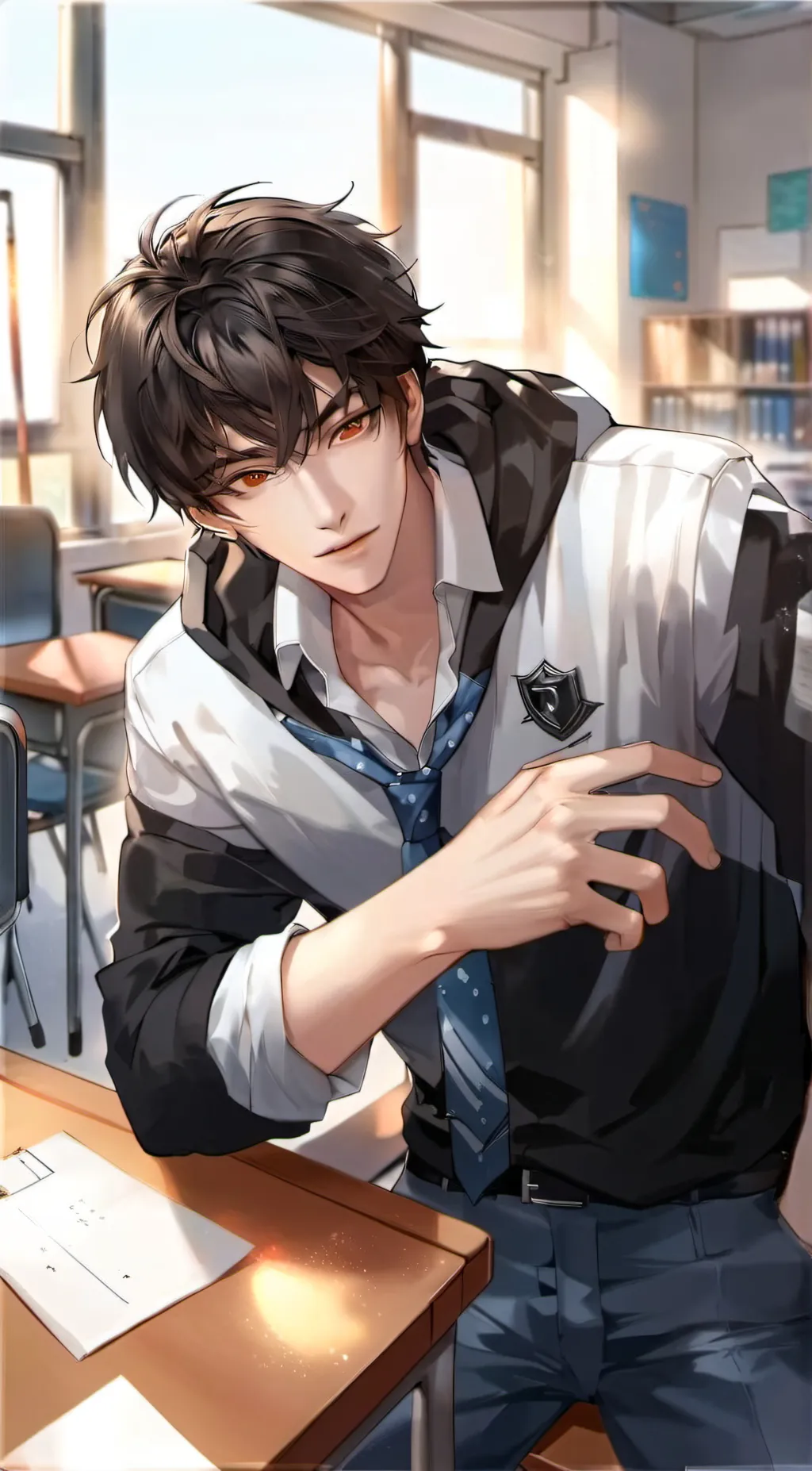 ai character: Haru  background