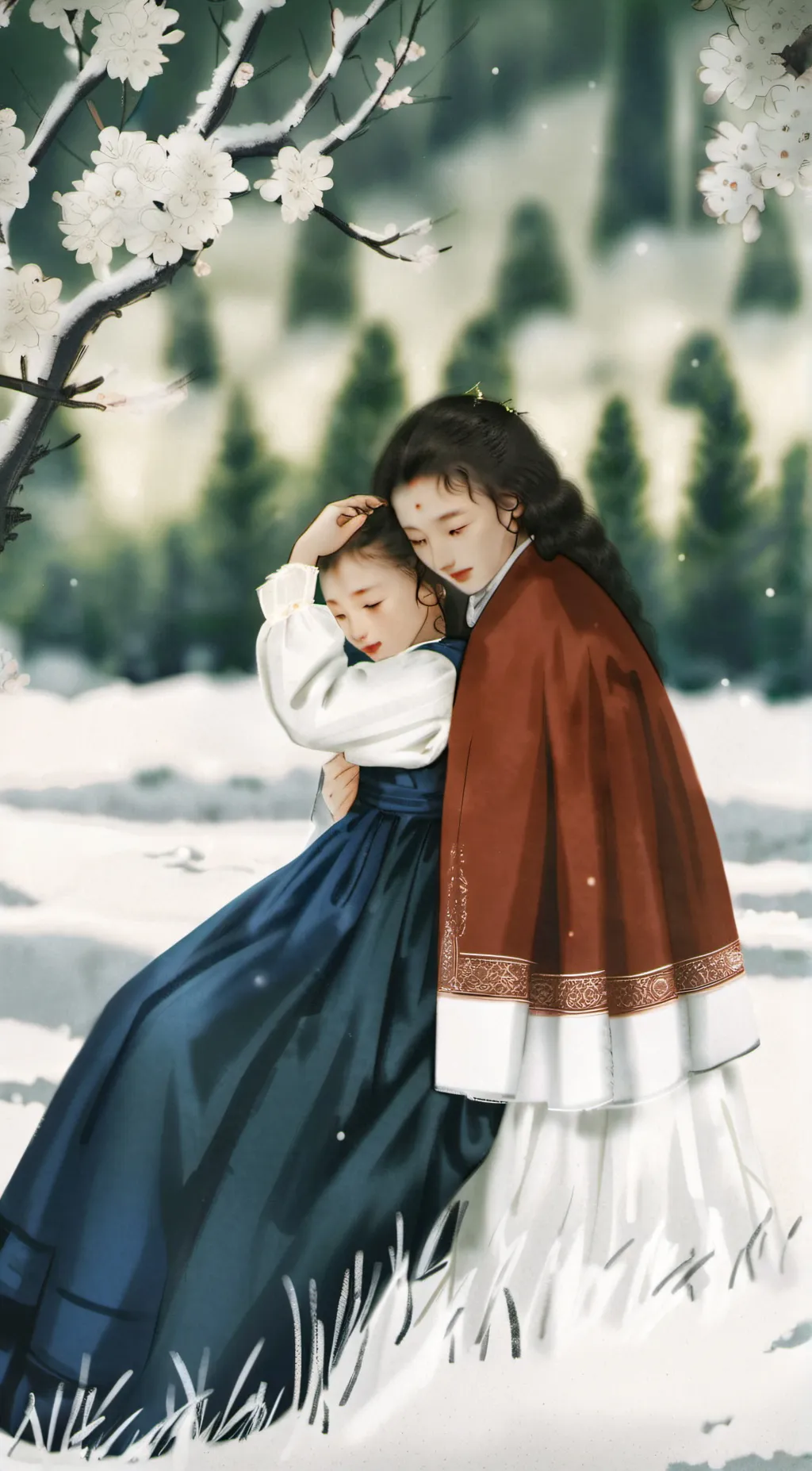 ai character: Violet and anna background