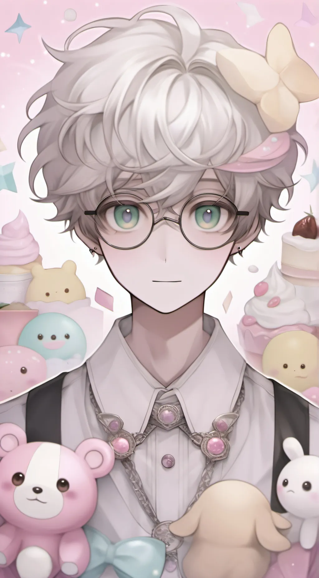 ai character: pom pom background