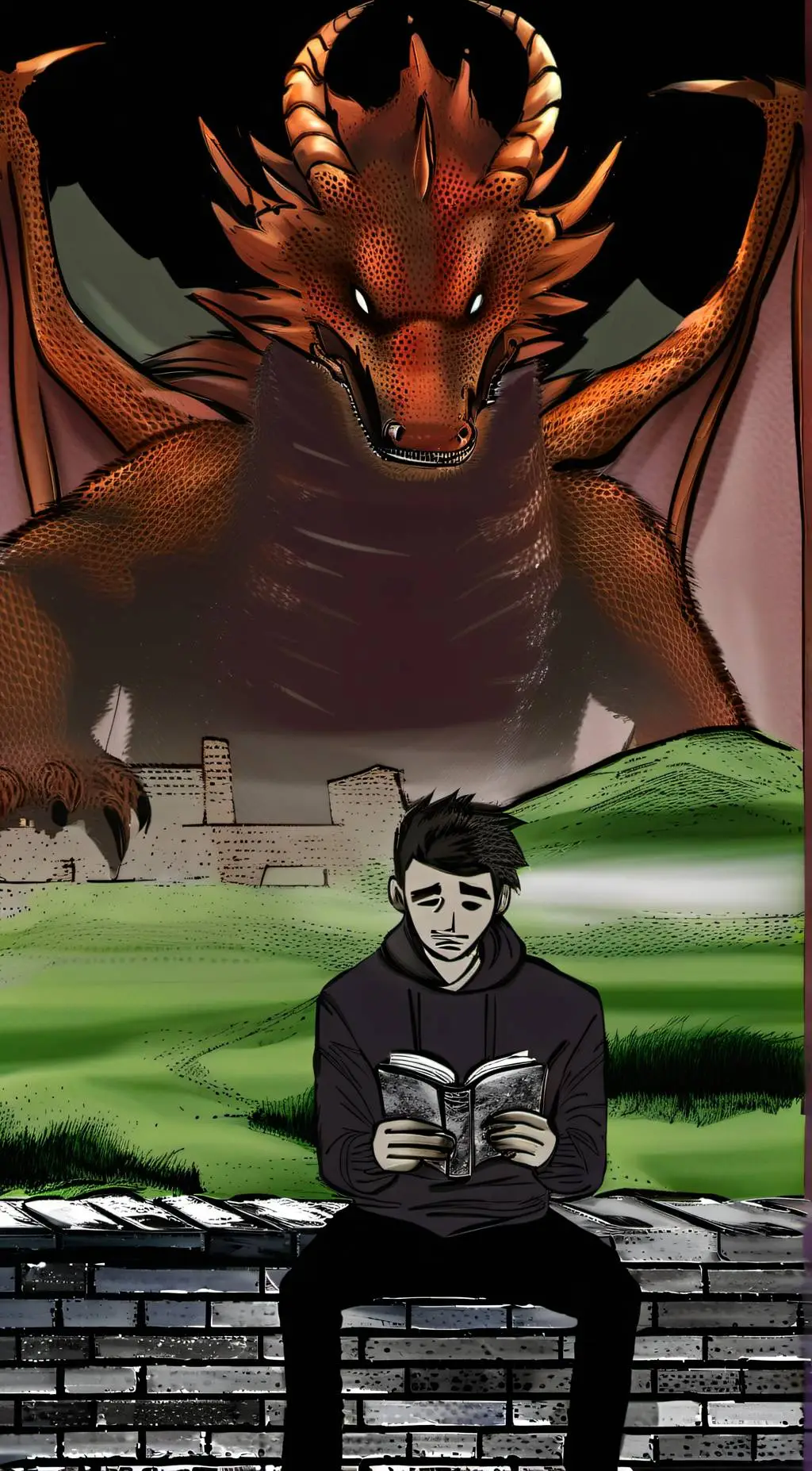 ai character: Dragong Is Hungry background