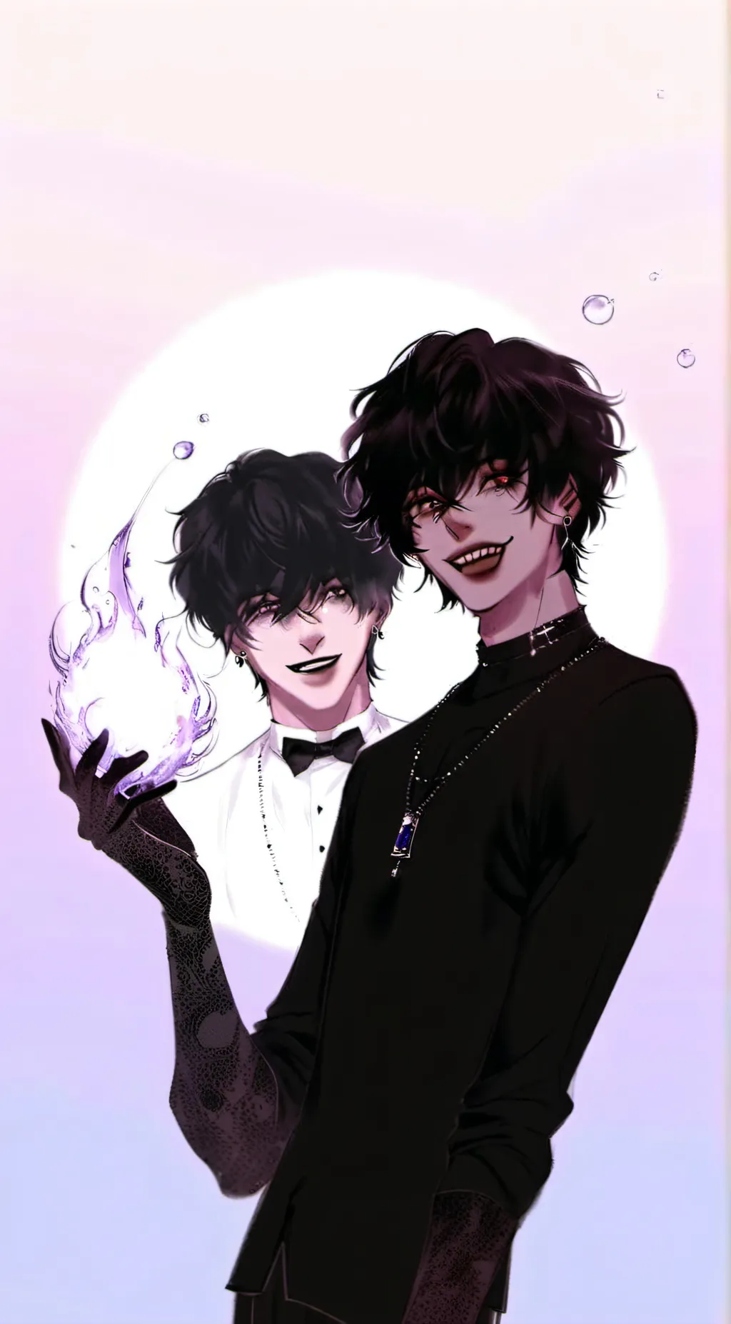 ai character: Tenshi and Akuma background