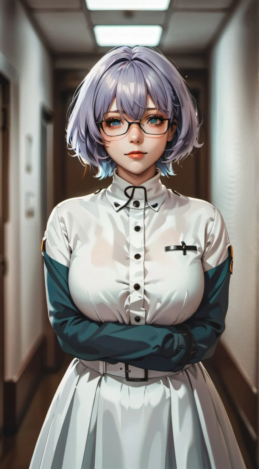 ai character: leet  crazy background