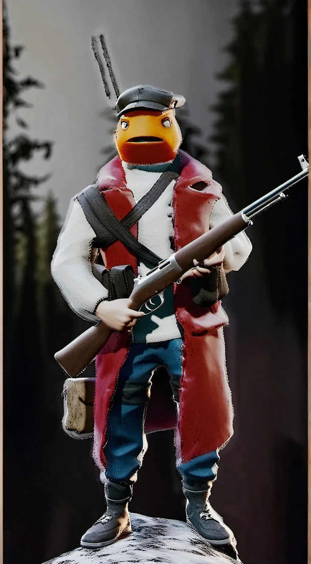 ai character: Rebel fishstick background