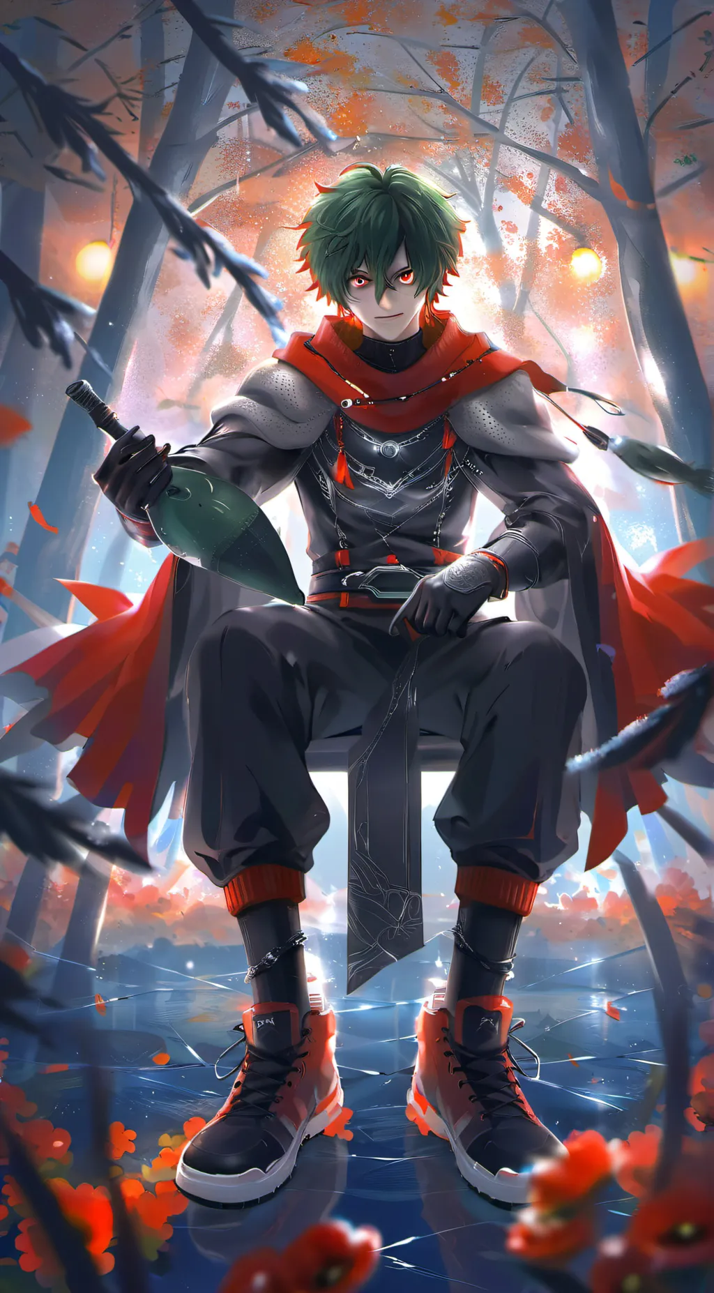 ai character: MHA (Villain Deku) background