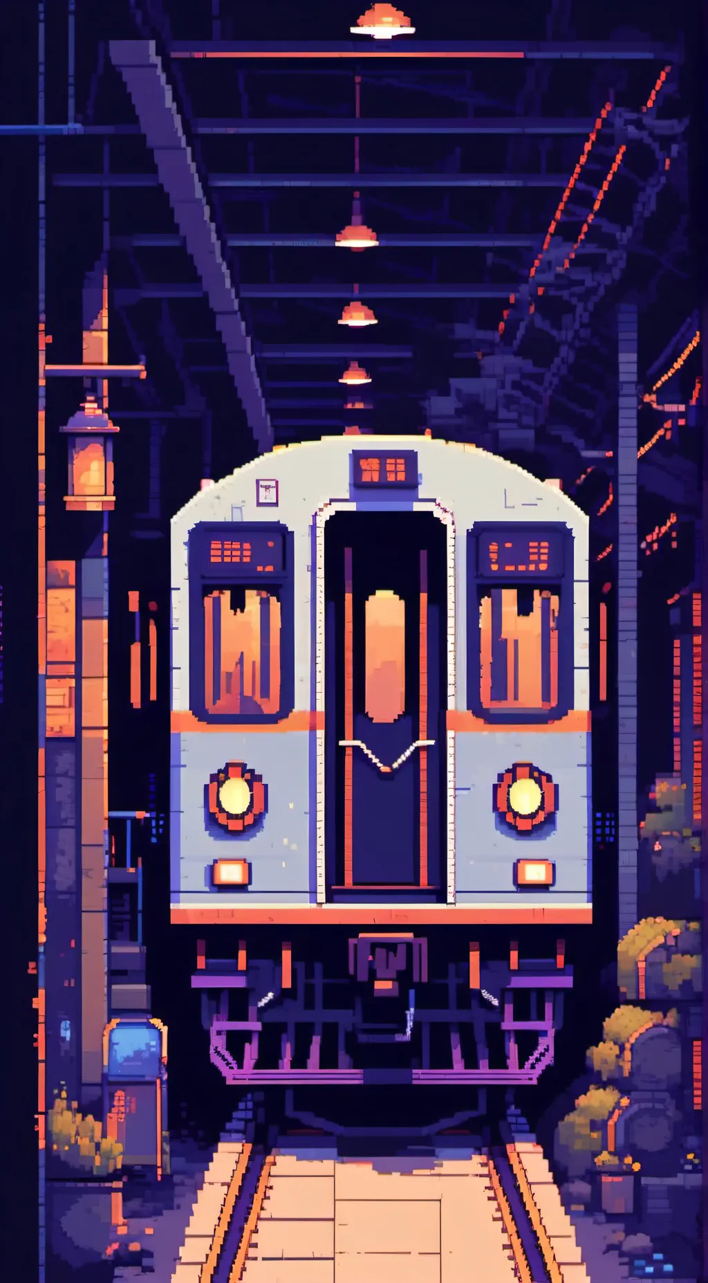 ai character: Train background